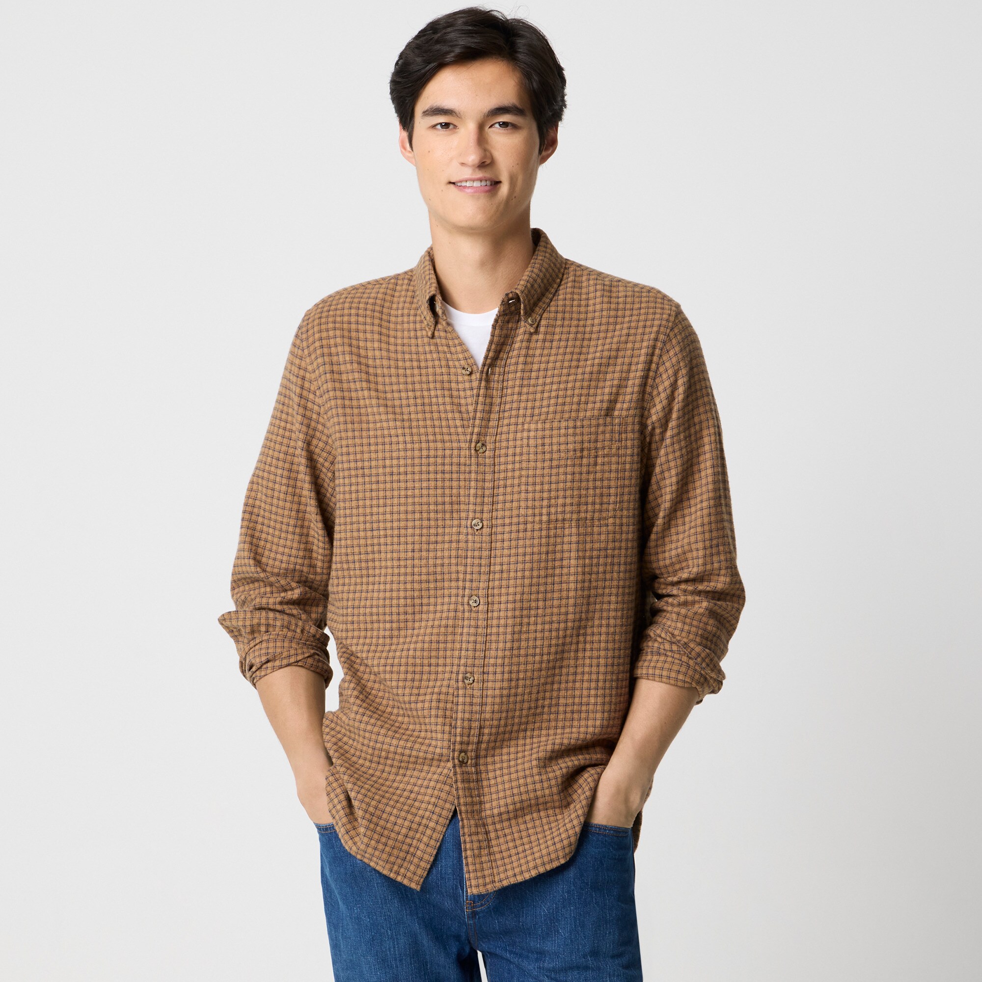 Brushed twill shirt