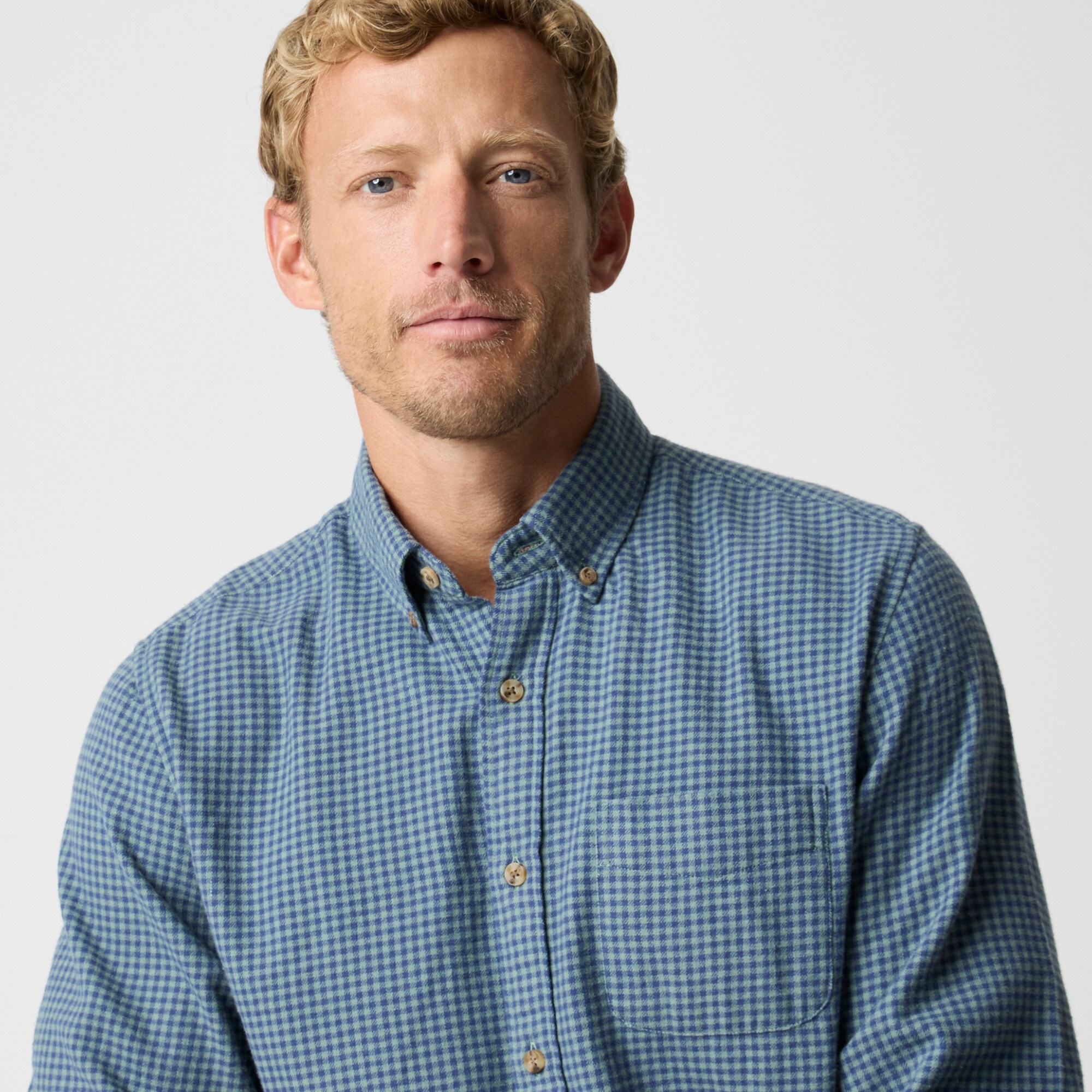 Brushed twill shirt