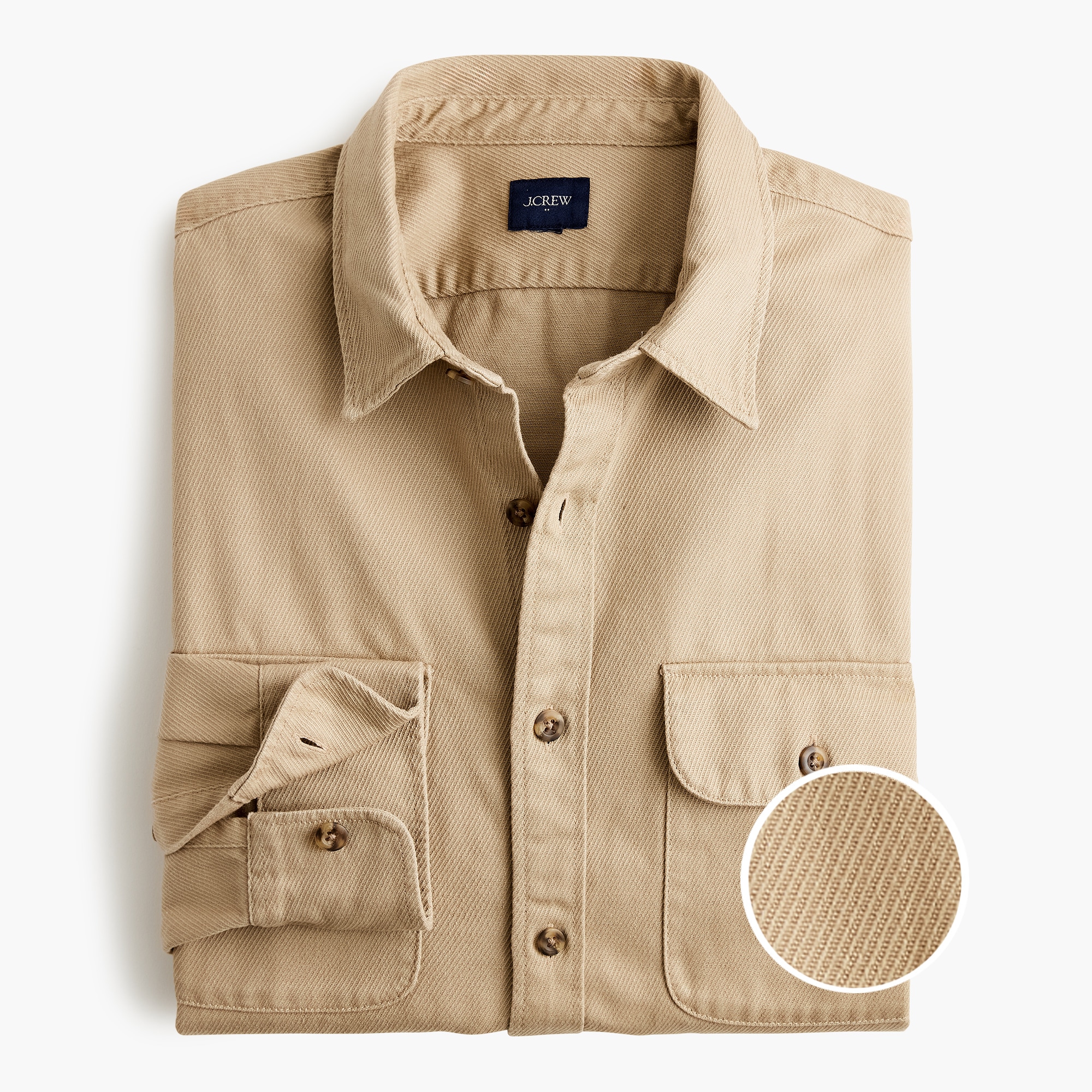 Corded twill work shirt