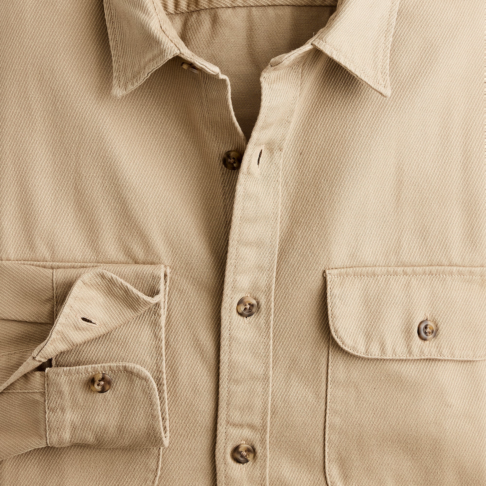 Corded twill work shirt