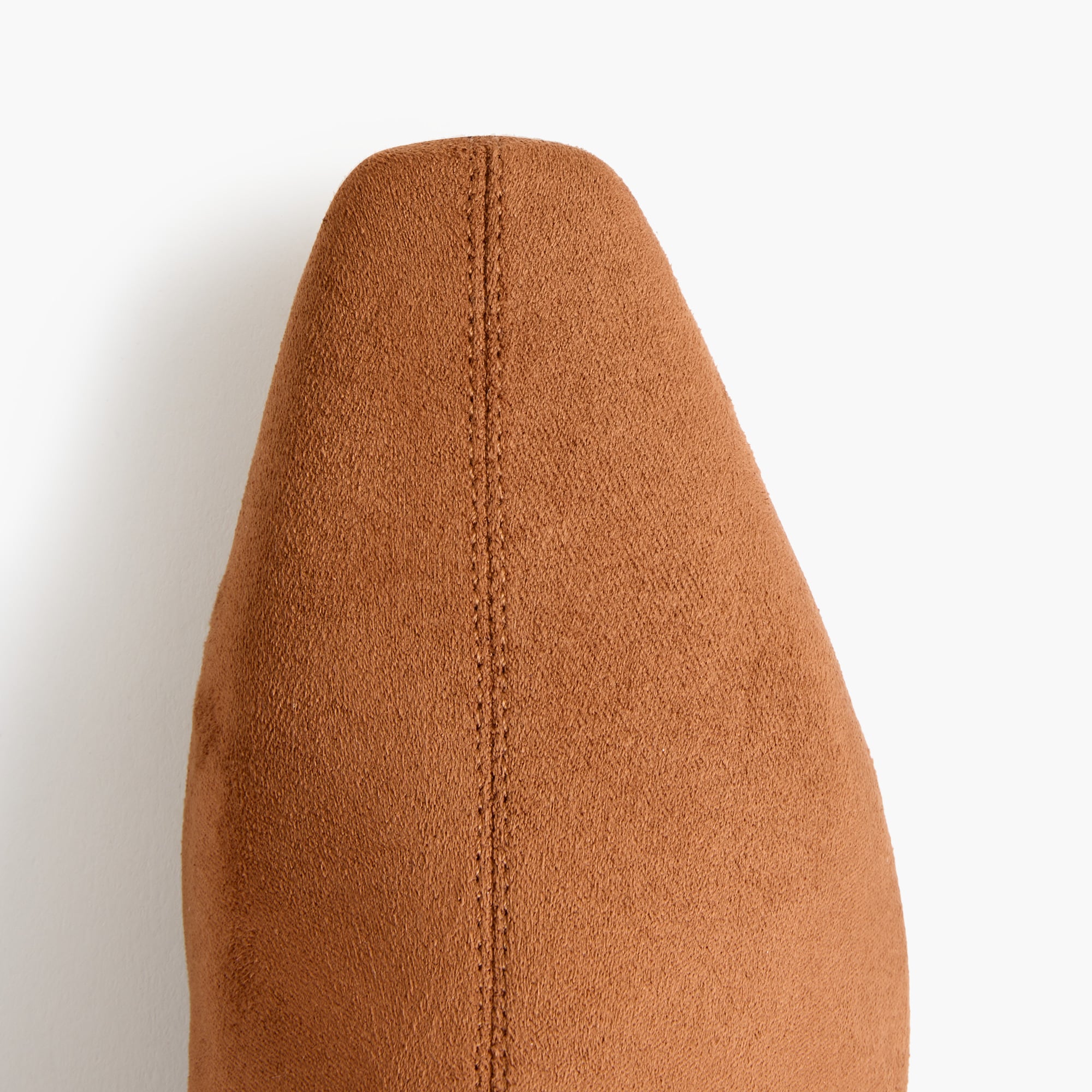 Sueded snip-toe tall boots