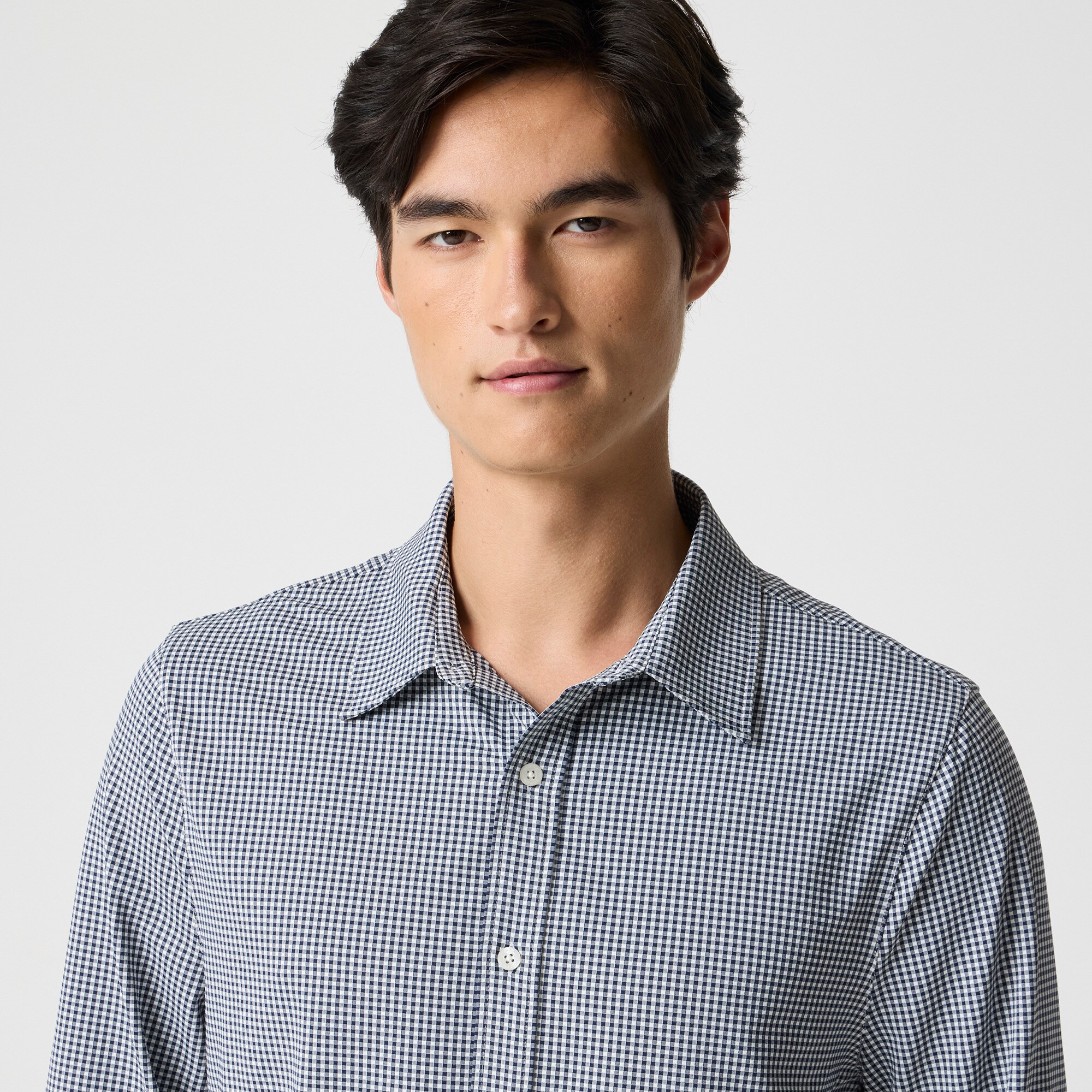 Gingham all-day performance shirt