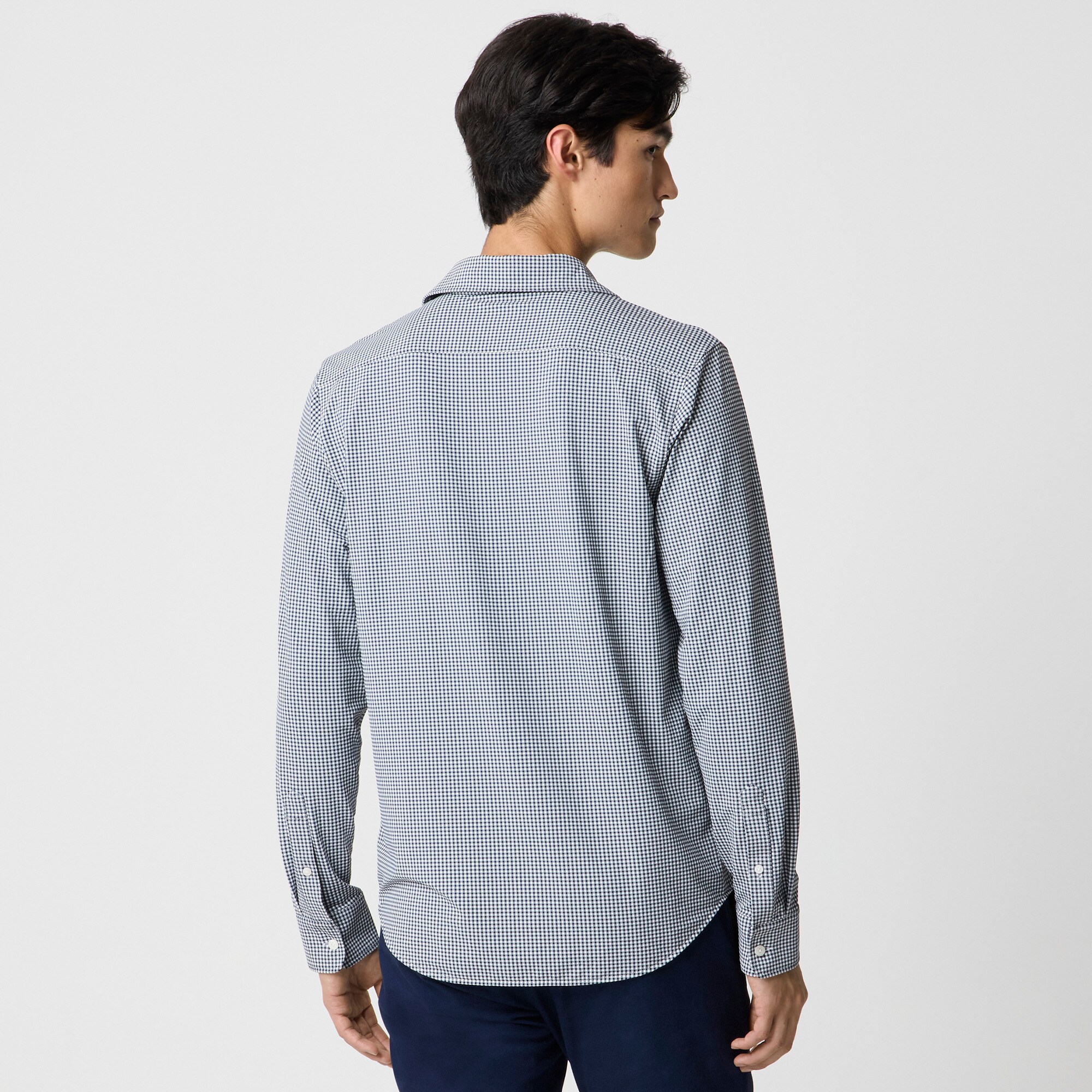 Gingham all-day performance shirt