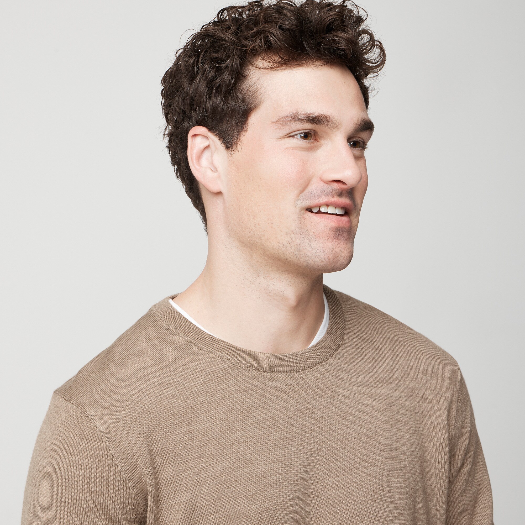 Merino wool-blend crewneck sweater