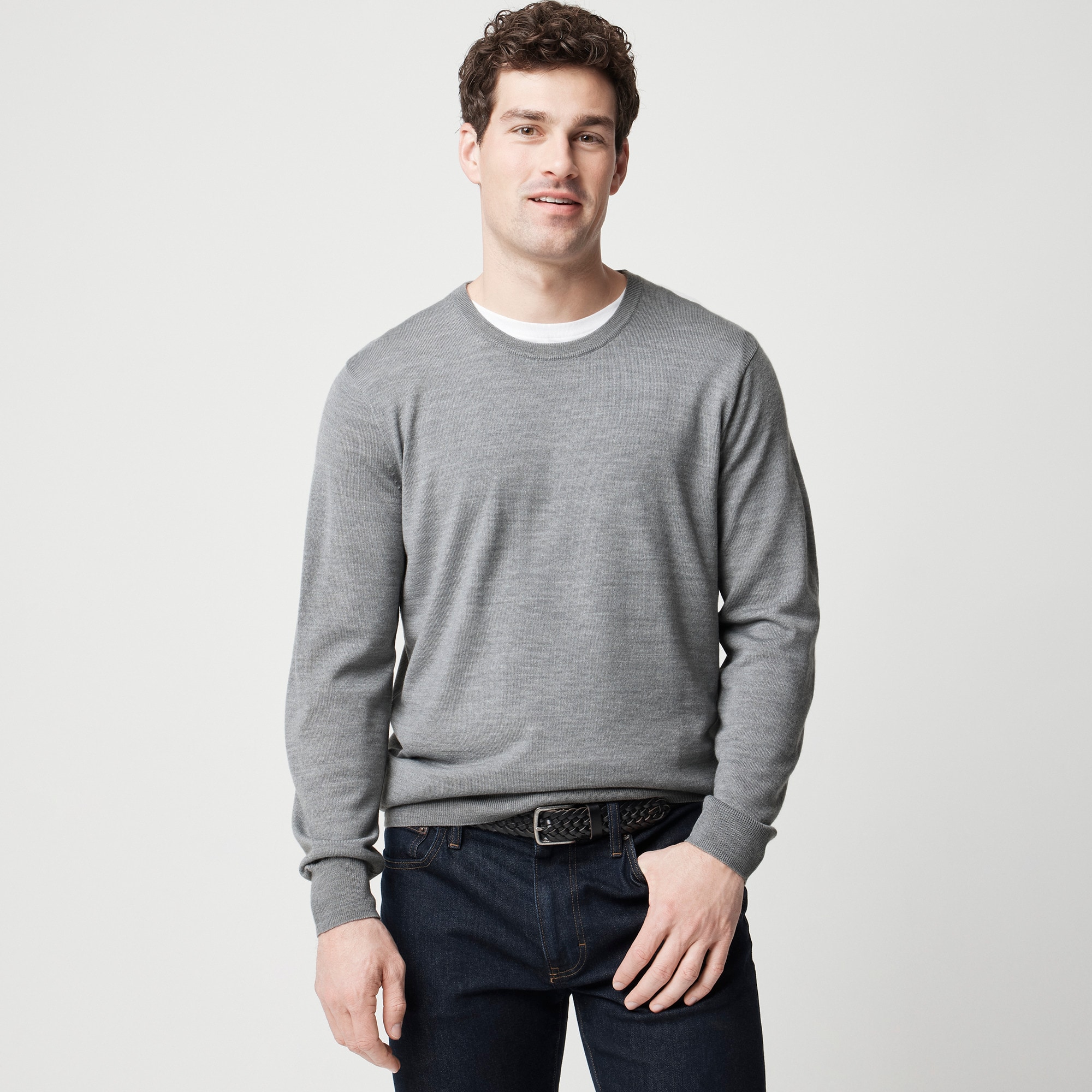  Merino wool-blend crewneck sweater