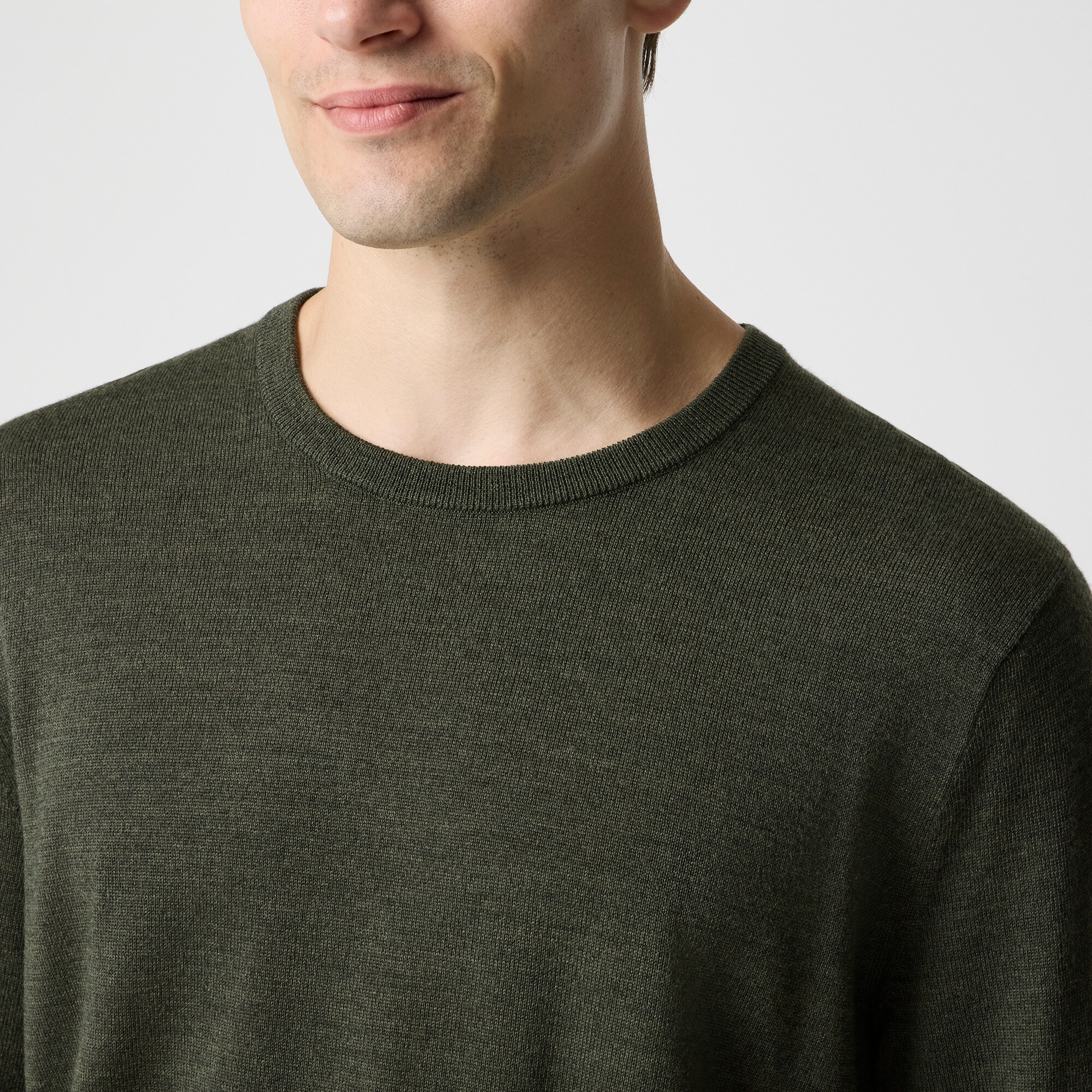 Merino wool-blend crewneck sweater