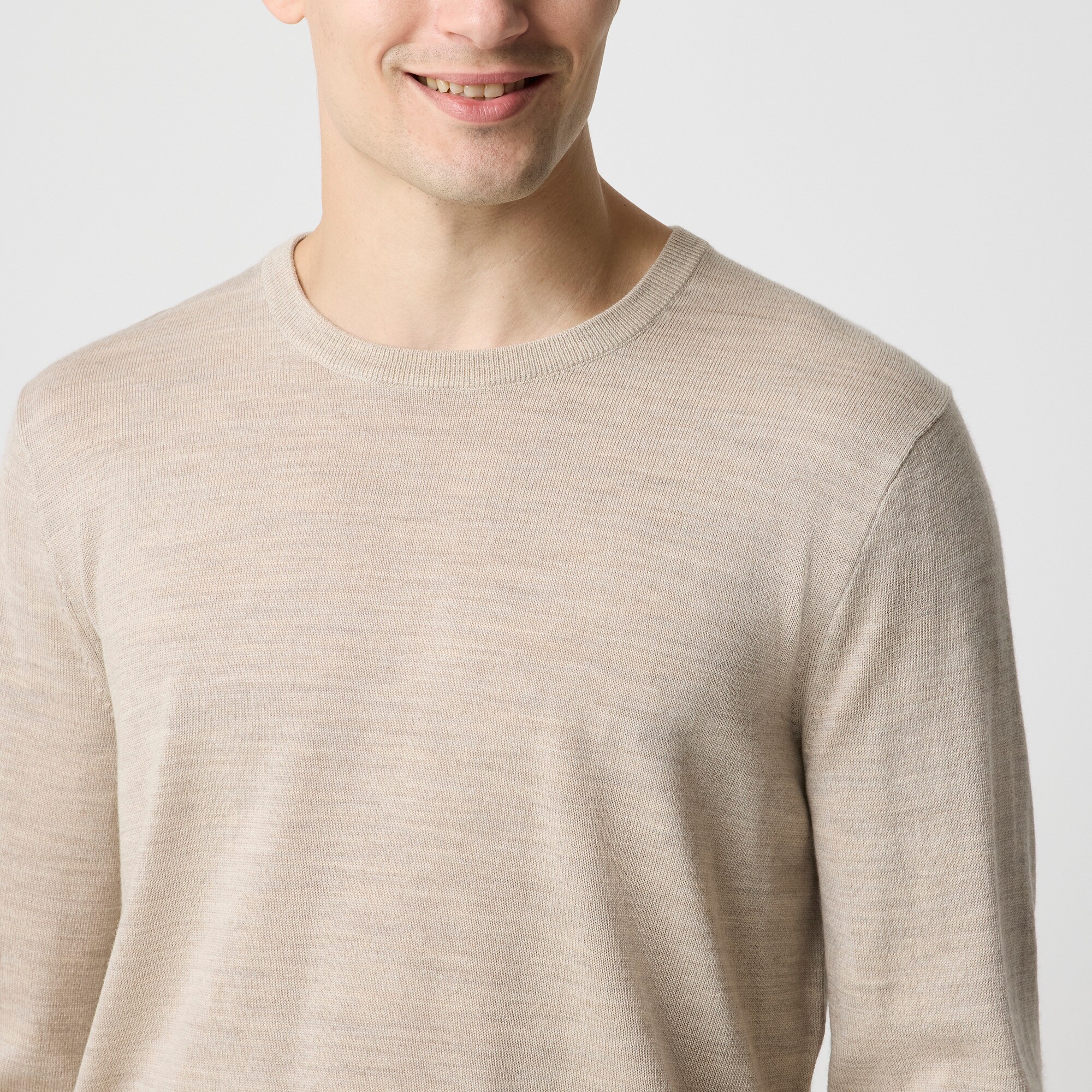 Merino wool-blend crewneck sweater