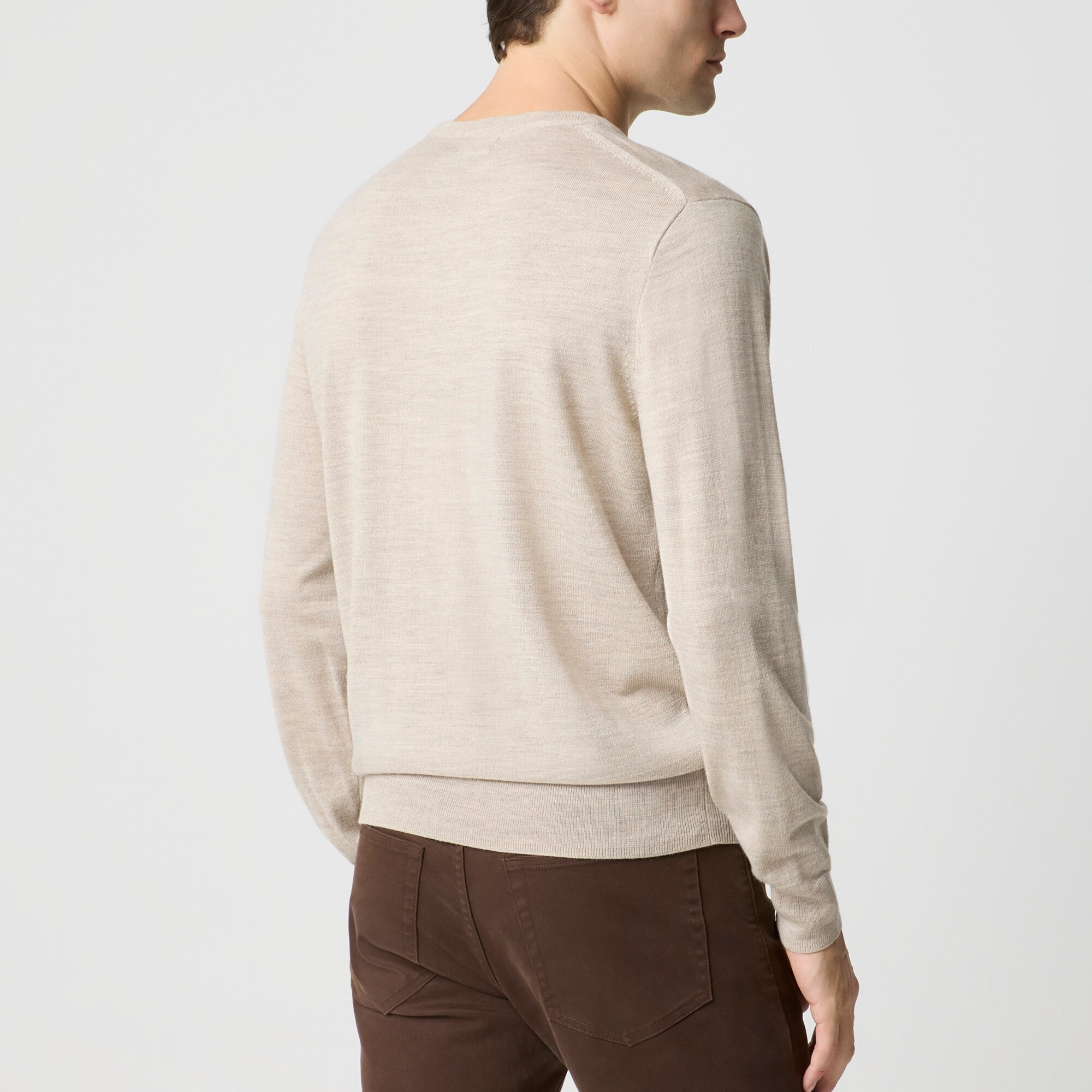 Merino wool-blend crewneck sweater