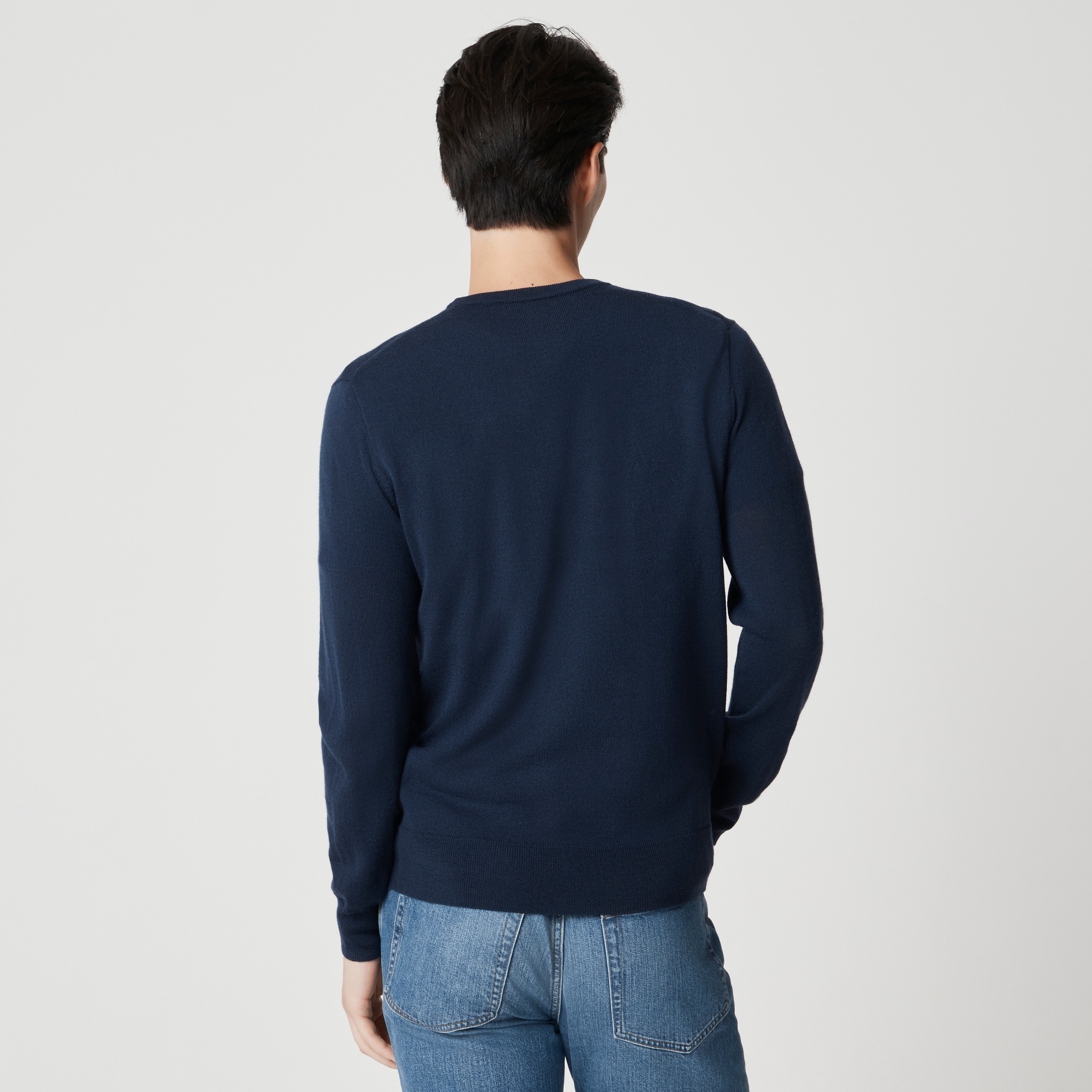 Merino wool-blend crewneck sweater