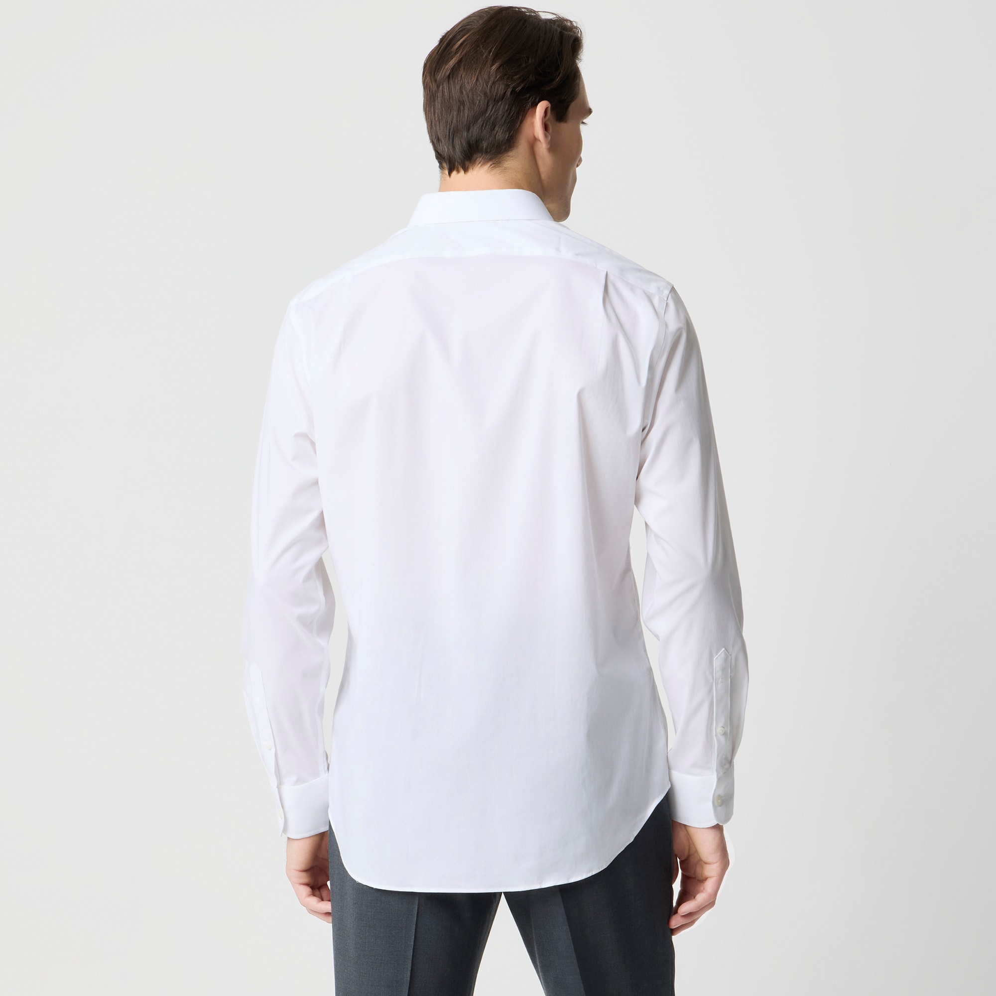 j crew wrinkle free dress shirts Men's Wrinkle-Free Dobby Dress Shirt (White Lilac, Size Large) J.Crew Factory