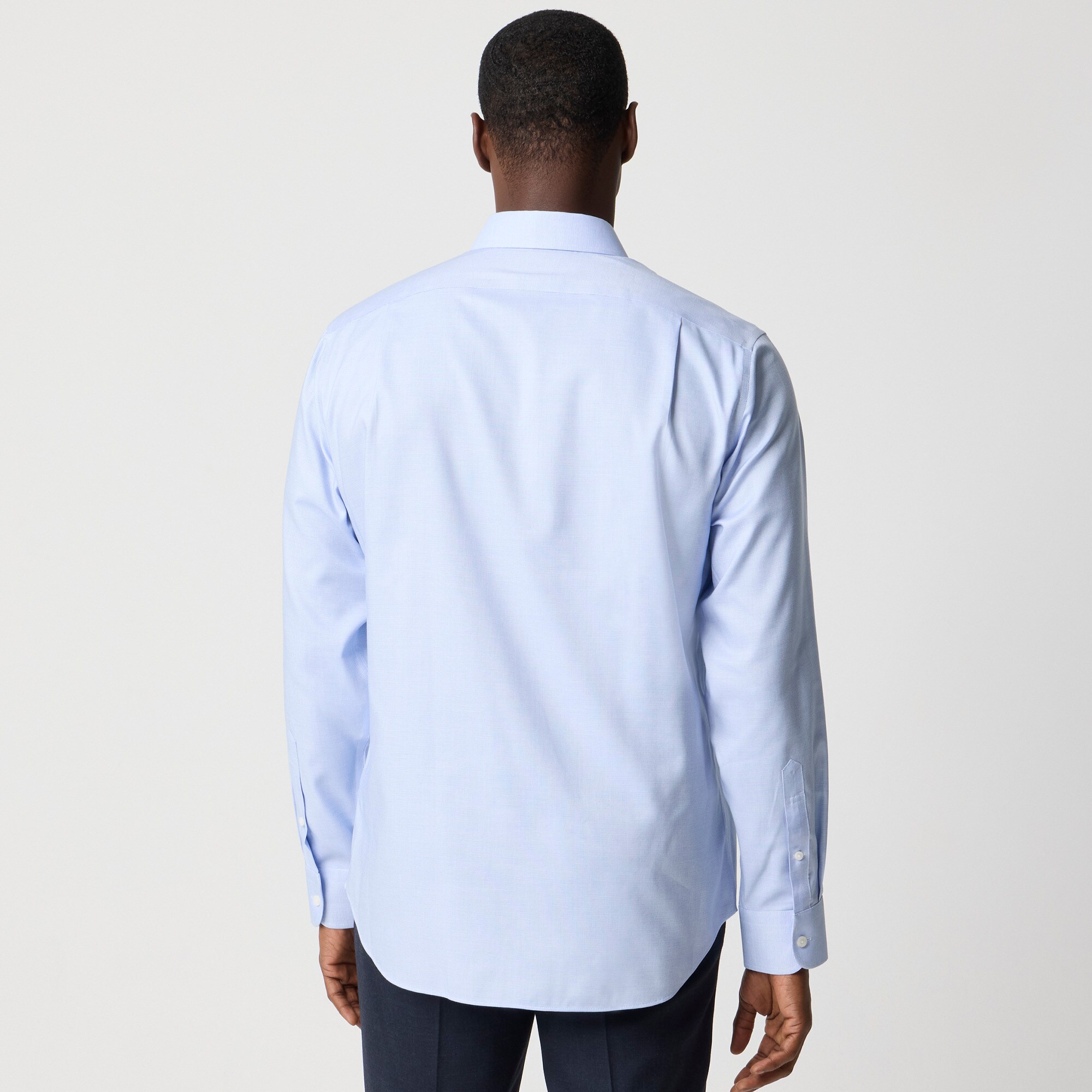 Wrinkle-free dobby dress shirt
