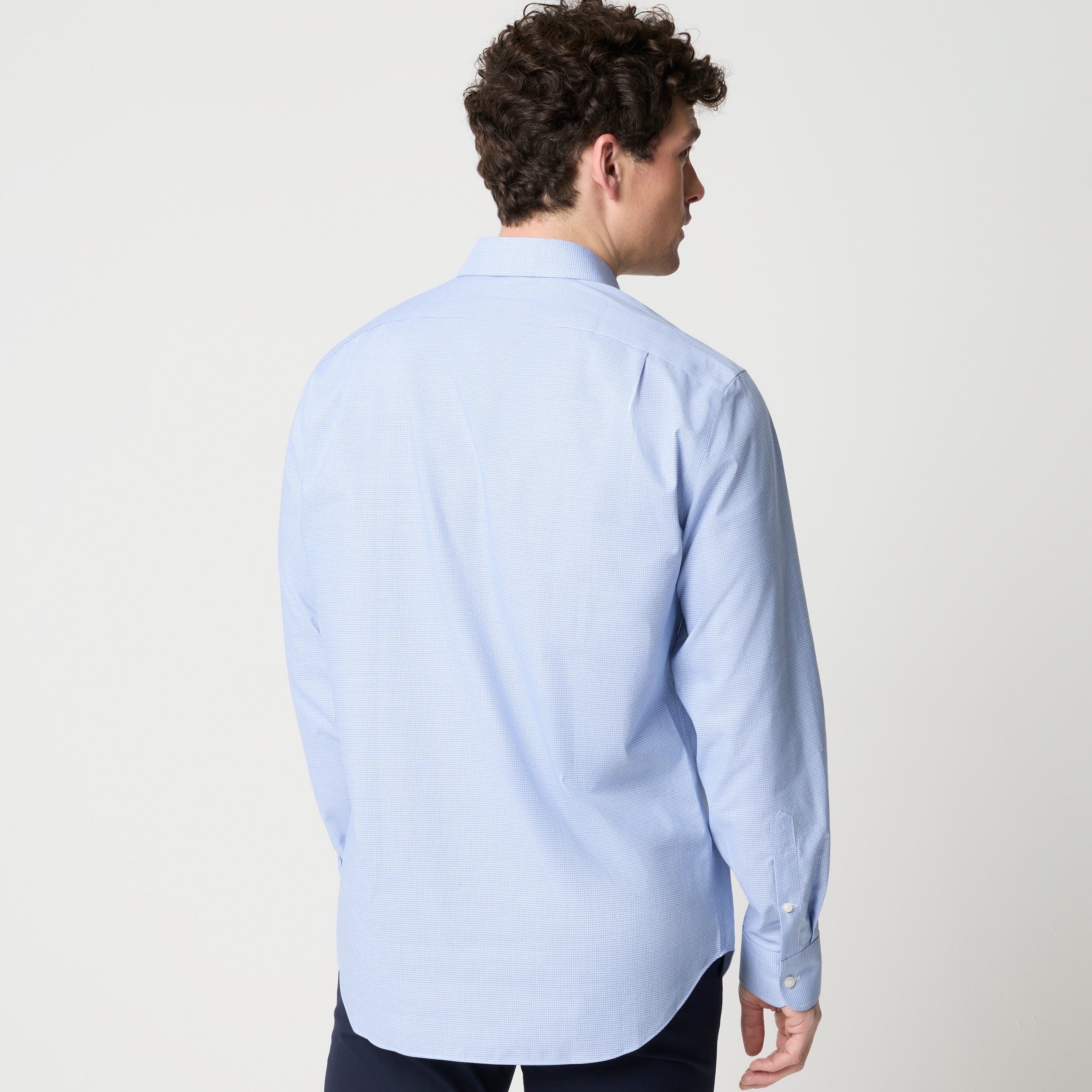 Wrinkle-free dobby dress shirt