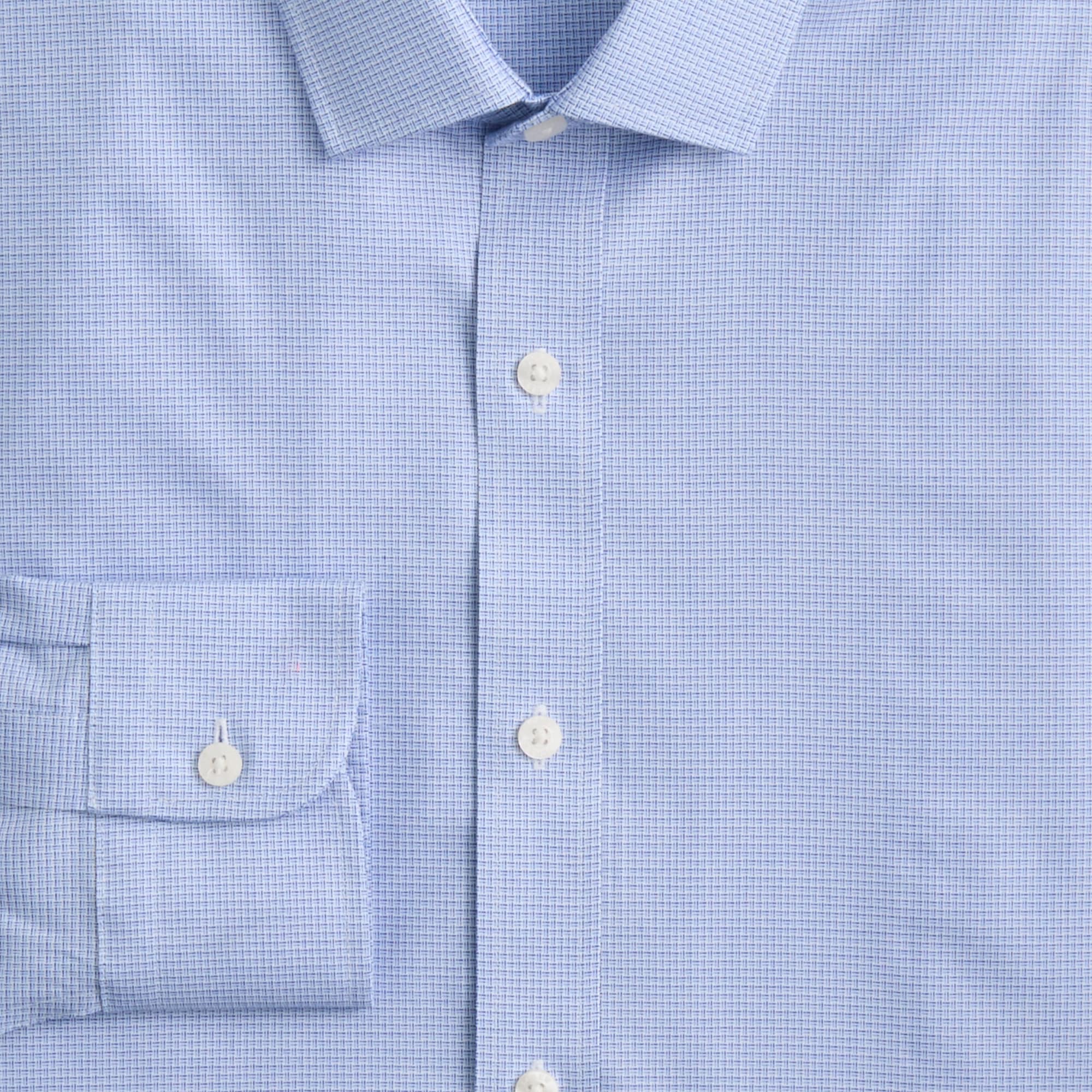 Wrinkle-free dobby dress shirt