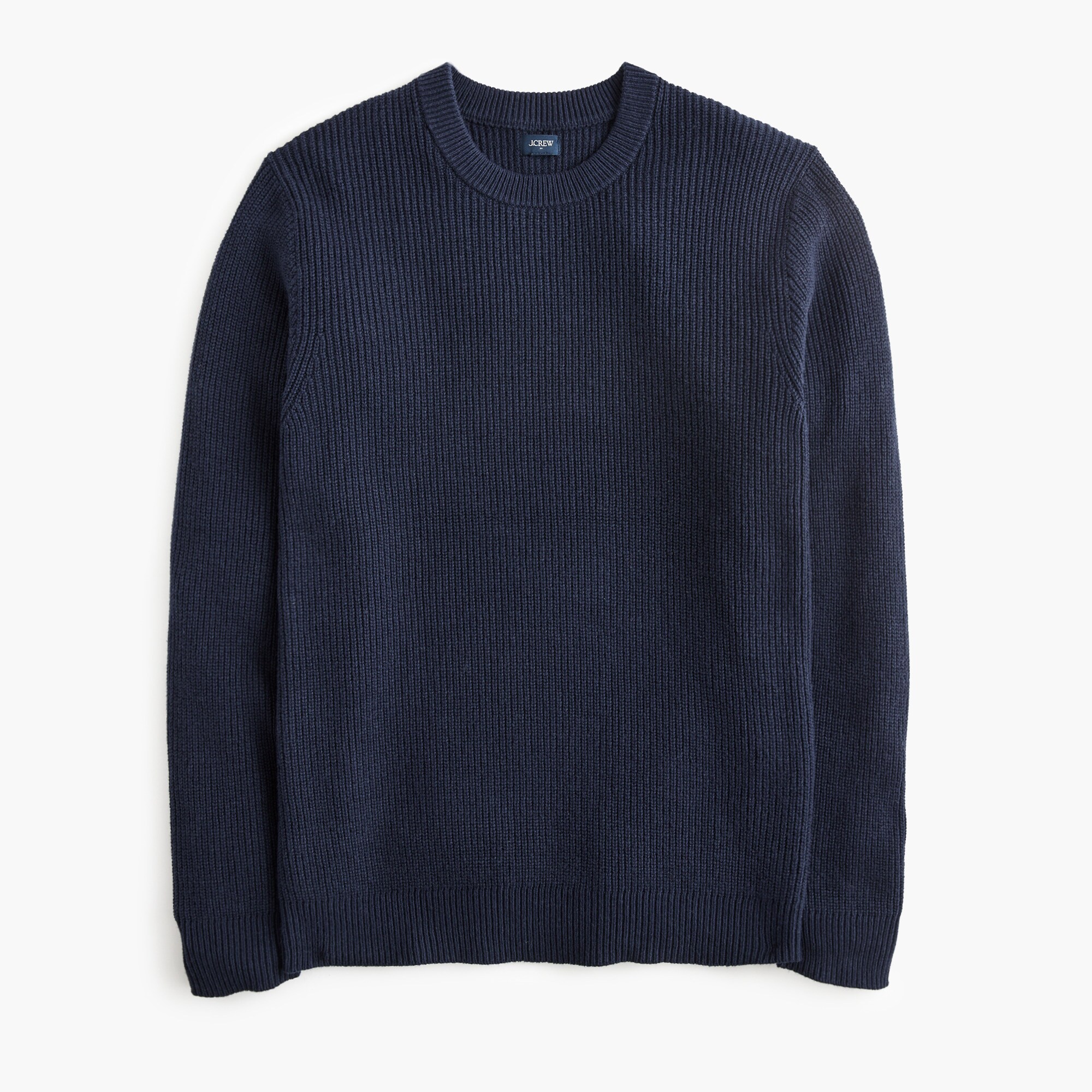mens Shaker-stitch crewneck sweater