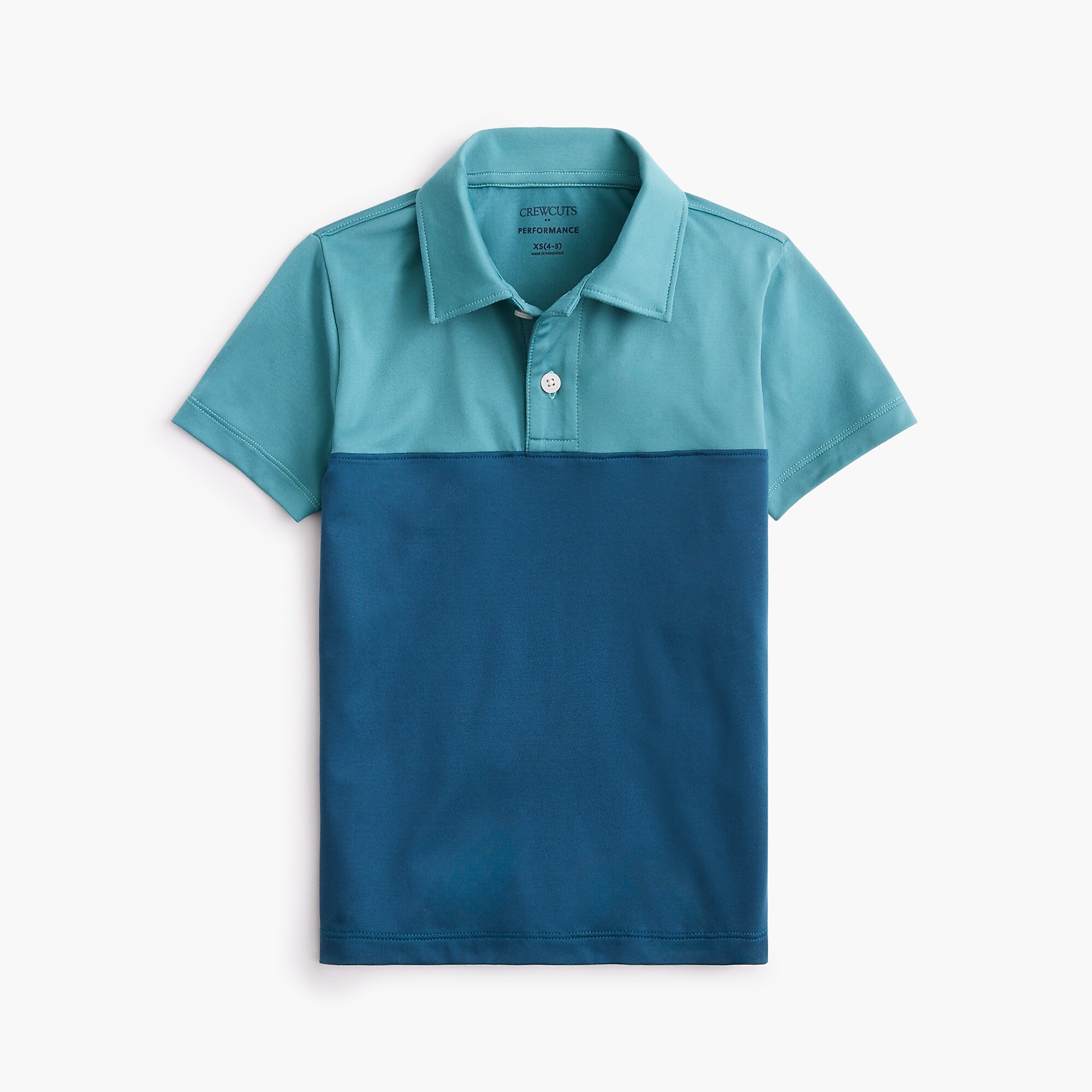 Boys' colorblock performance polo shirt