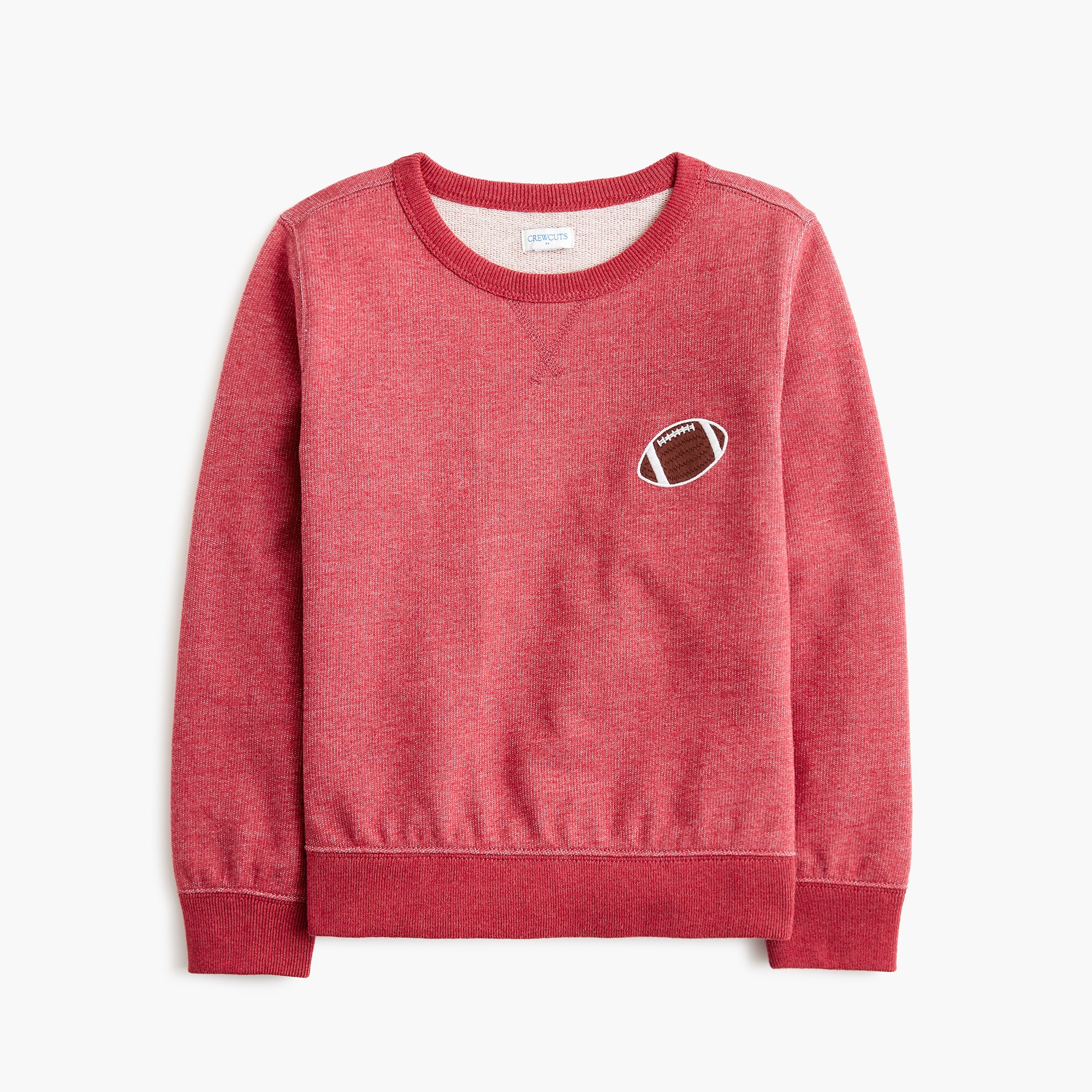 boys' terry football sweatshirt for boys