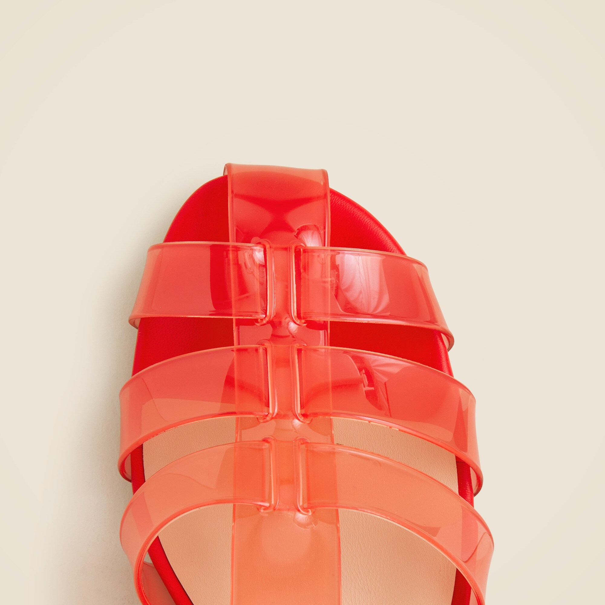 Jelly block-heel sandals