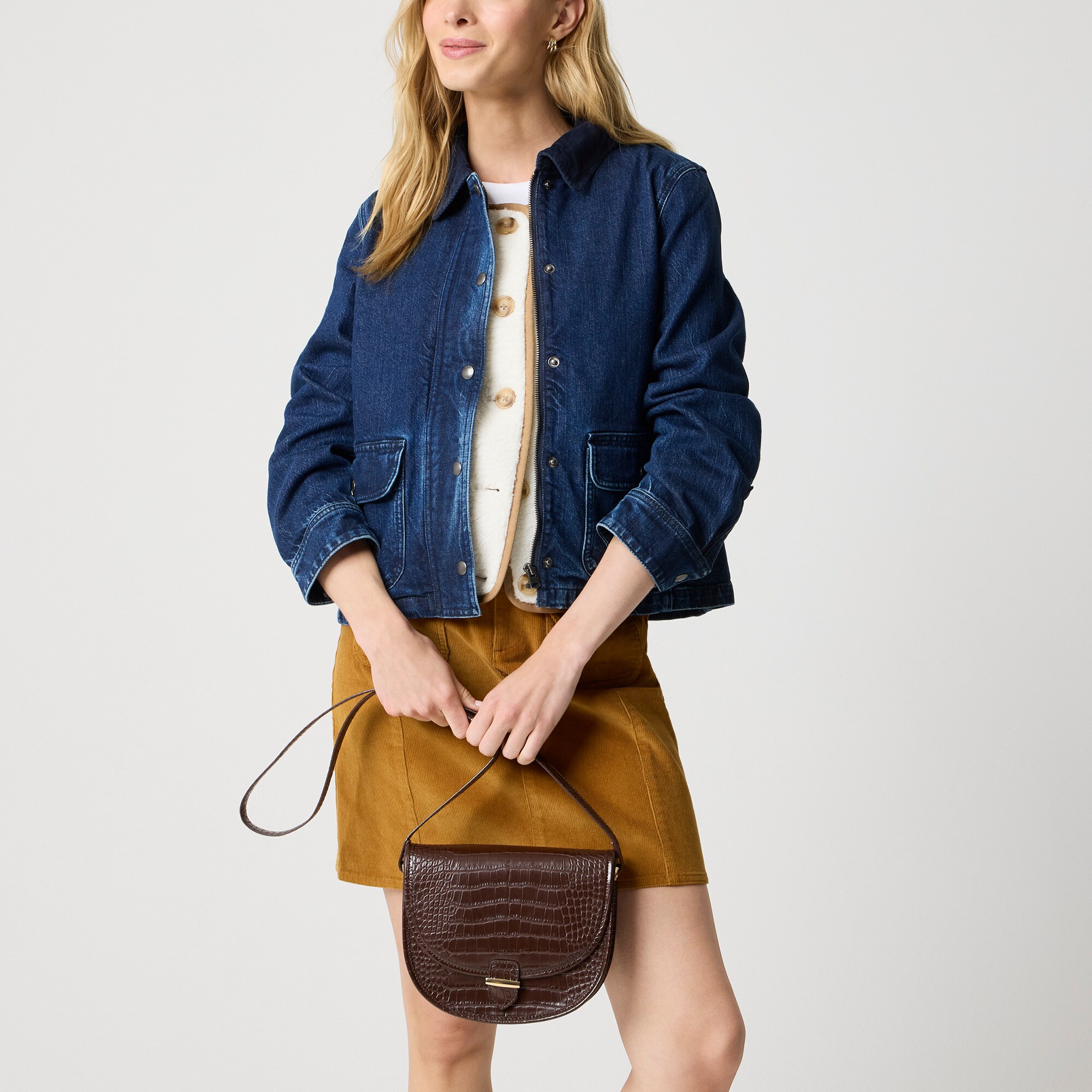 Croc Half-moon Crossbody Bag For Women | Factory