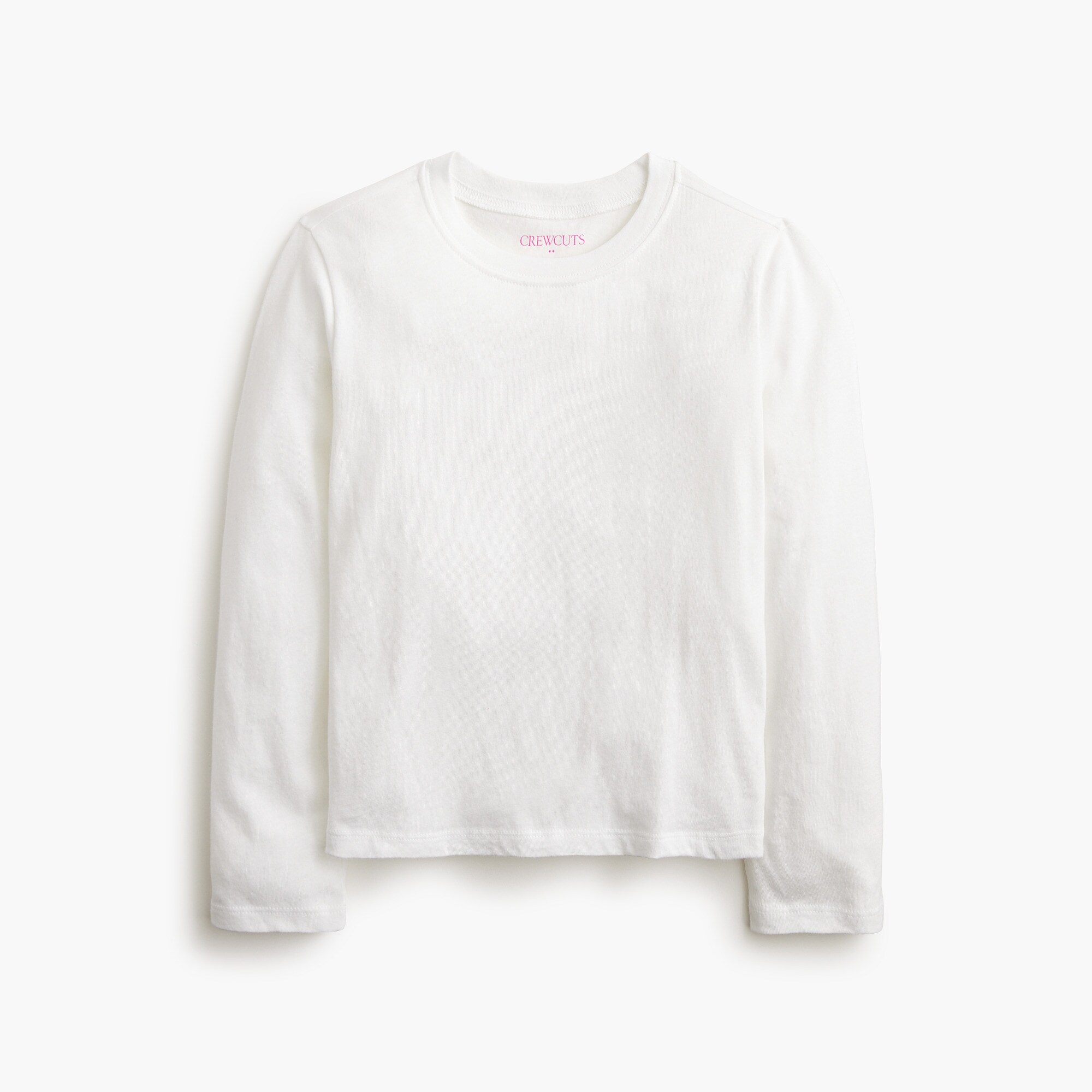  Girls' long-sleeve jersey tee