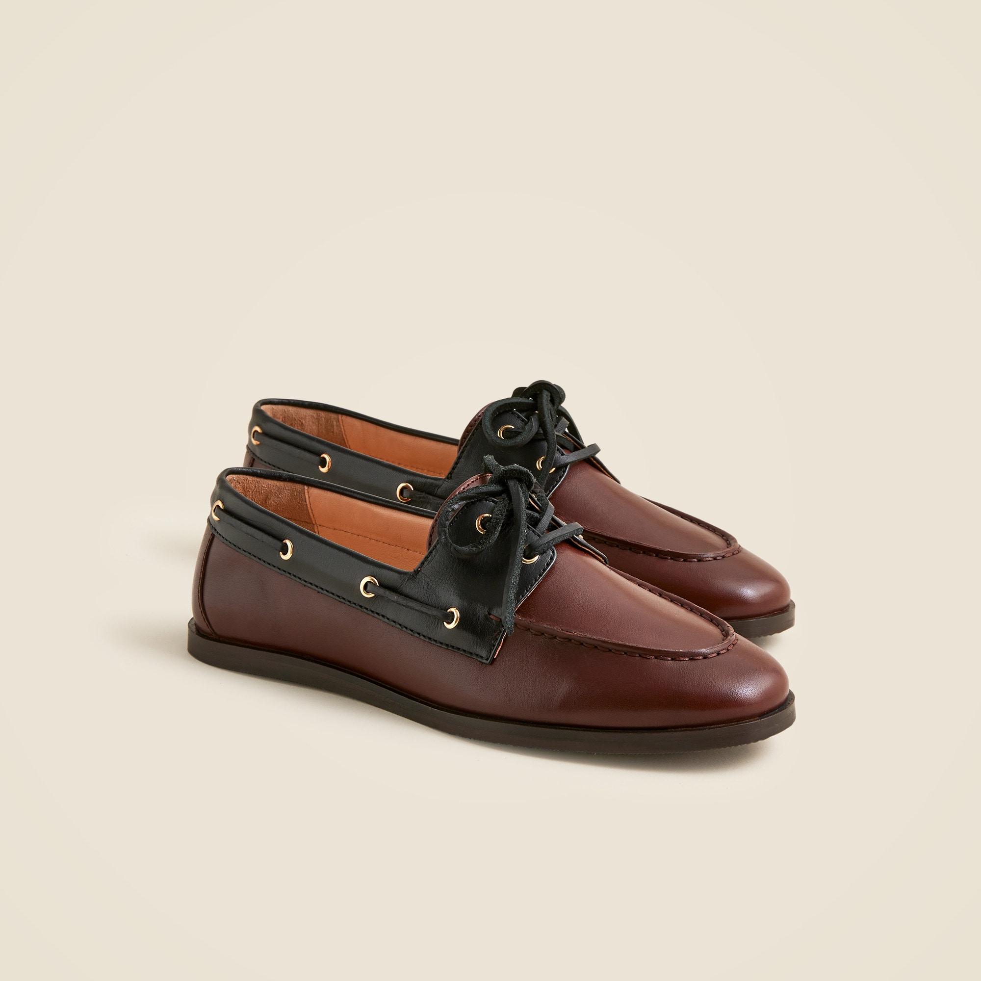 womens Boat shoes in leather