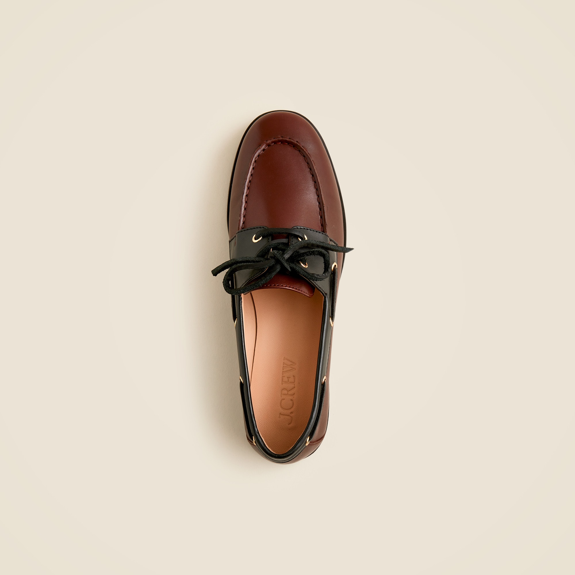 Boat shoes in leather