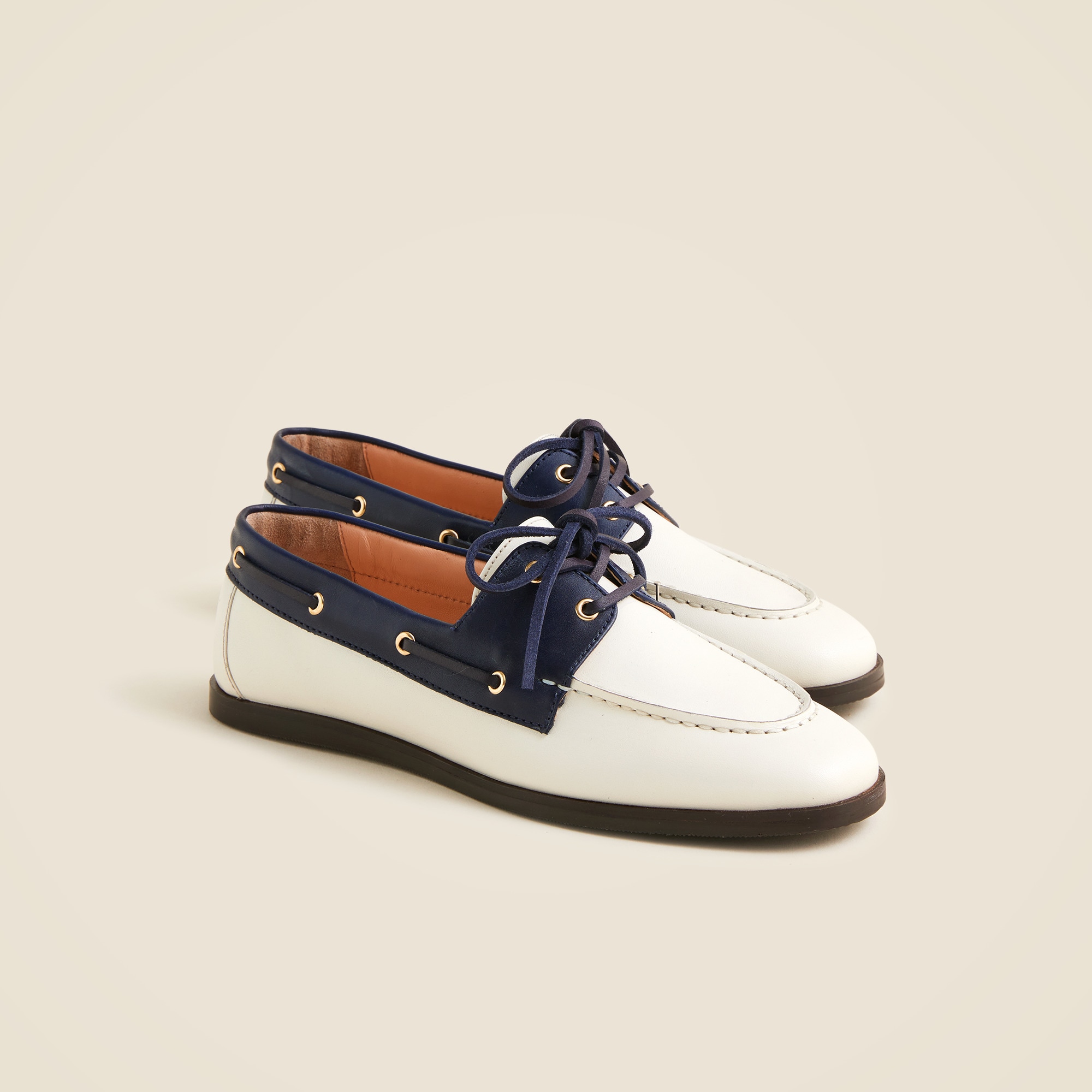 womens Boat shoes in leather