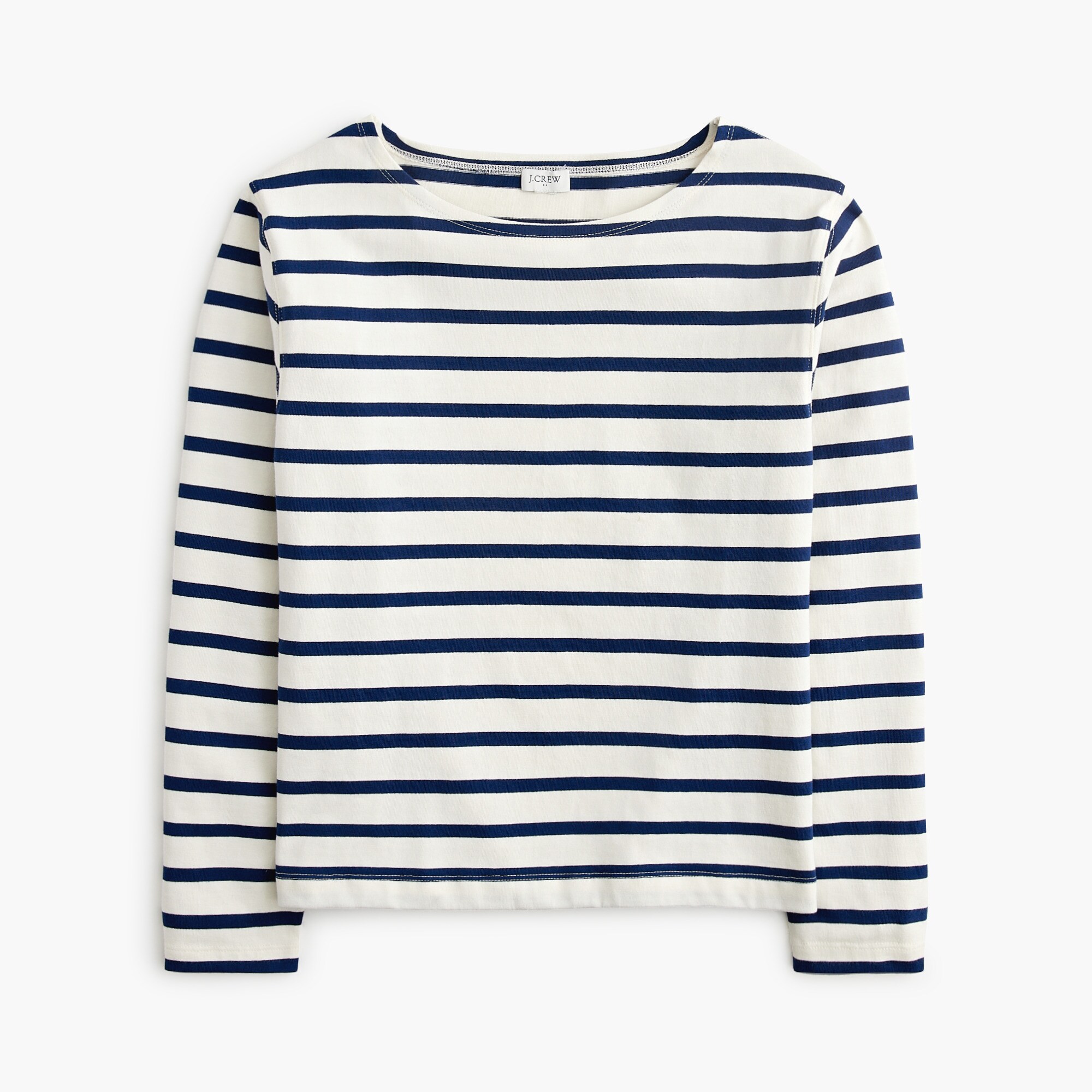 striped boatneck tee for women