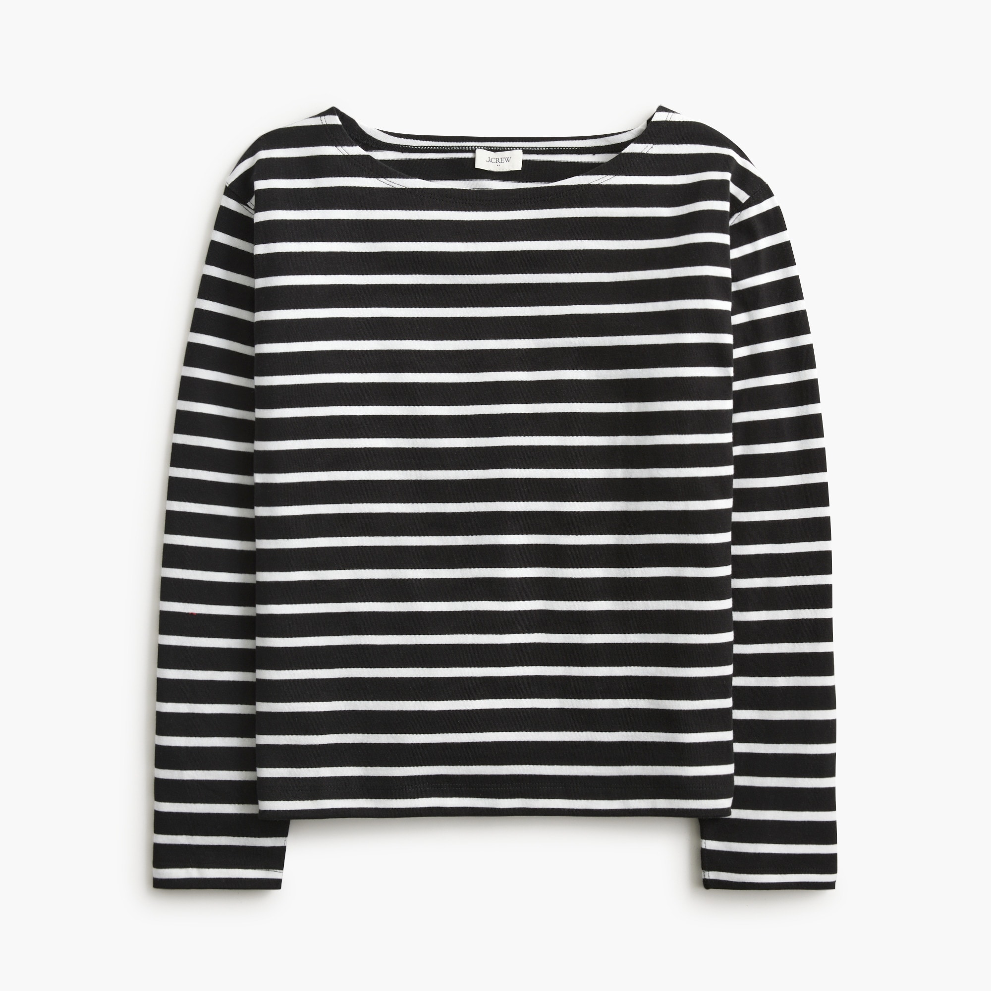 Striped boatneck tee