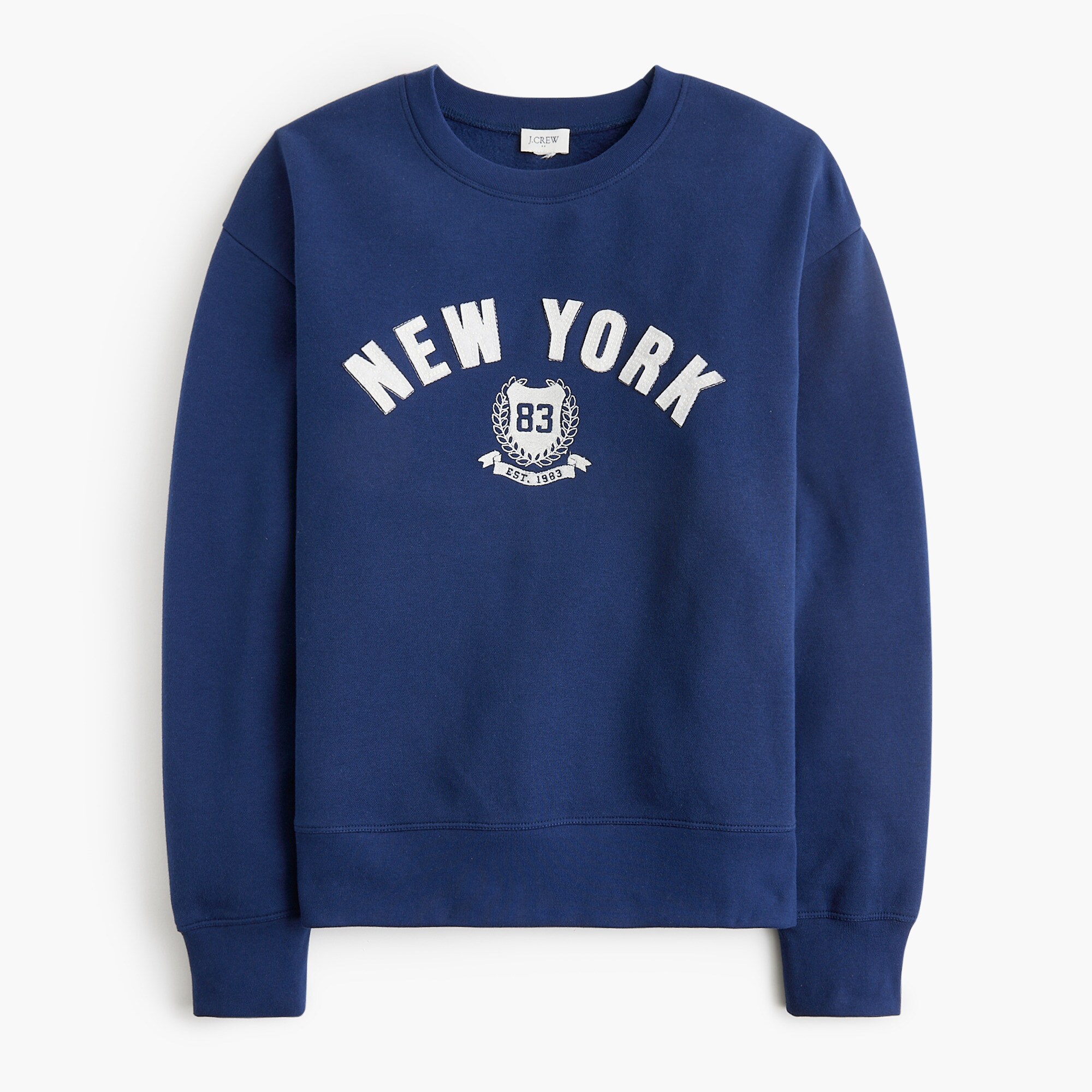 "new york" graphic sweatshirt for women