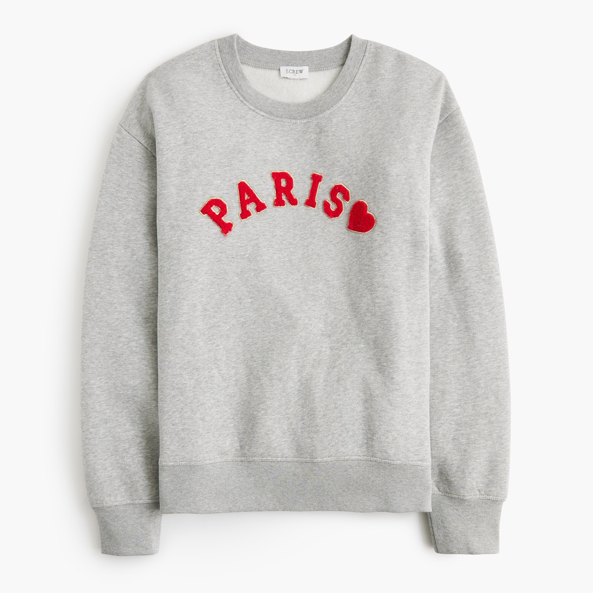 "paris" crewneck sweatshirt for women
