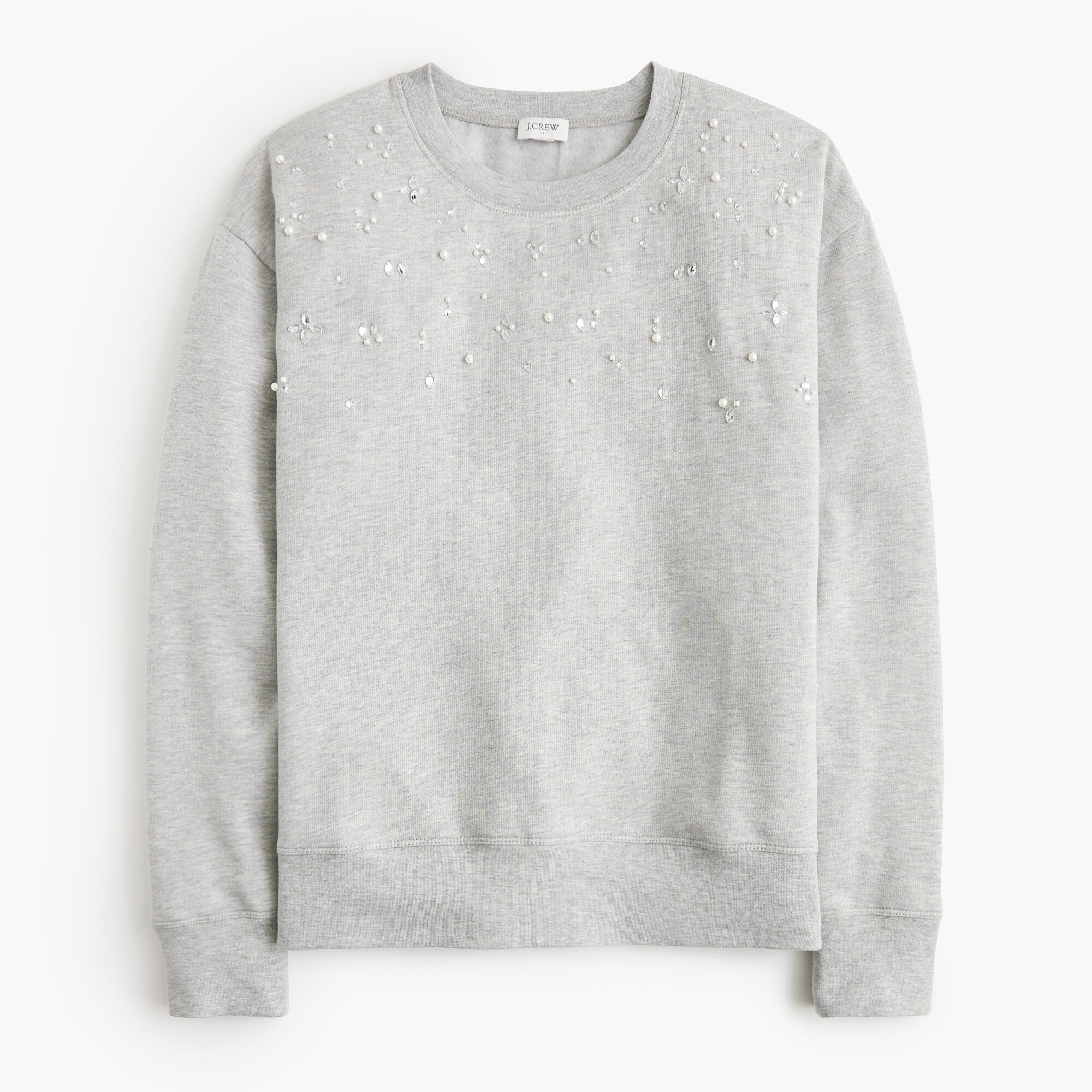 embellished crewneck sweatshirt for women