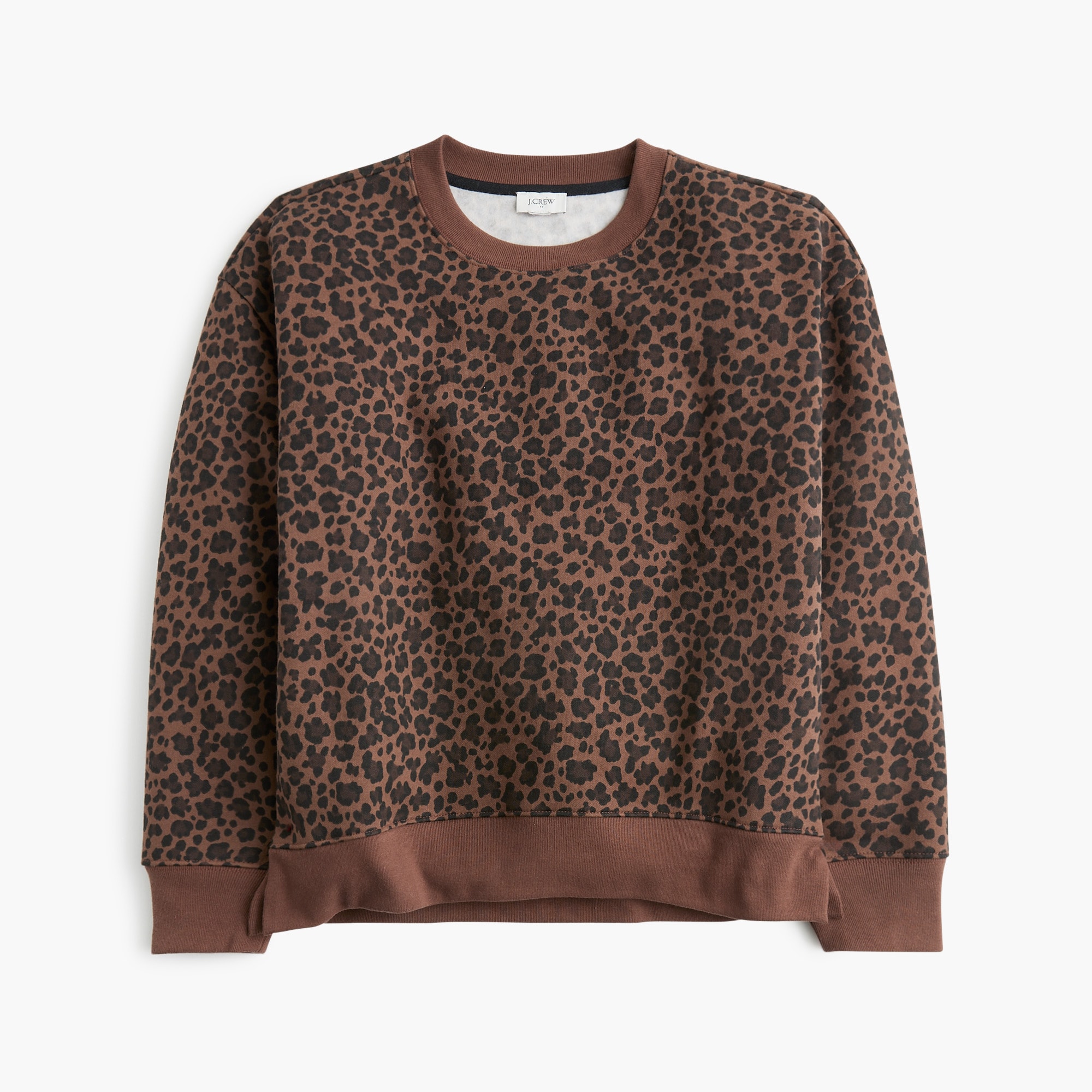Leopard pullover sweatshirt