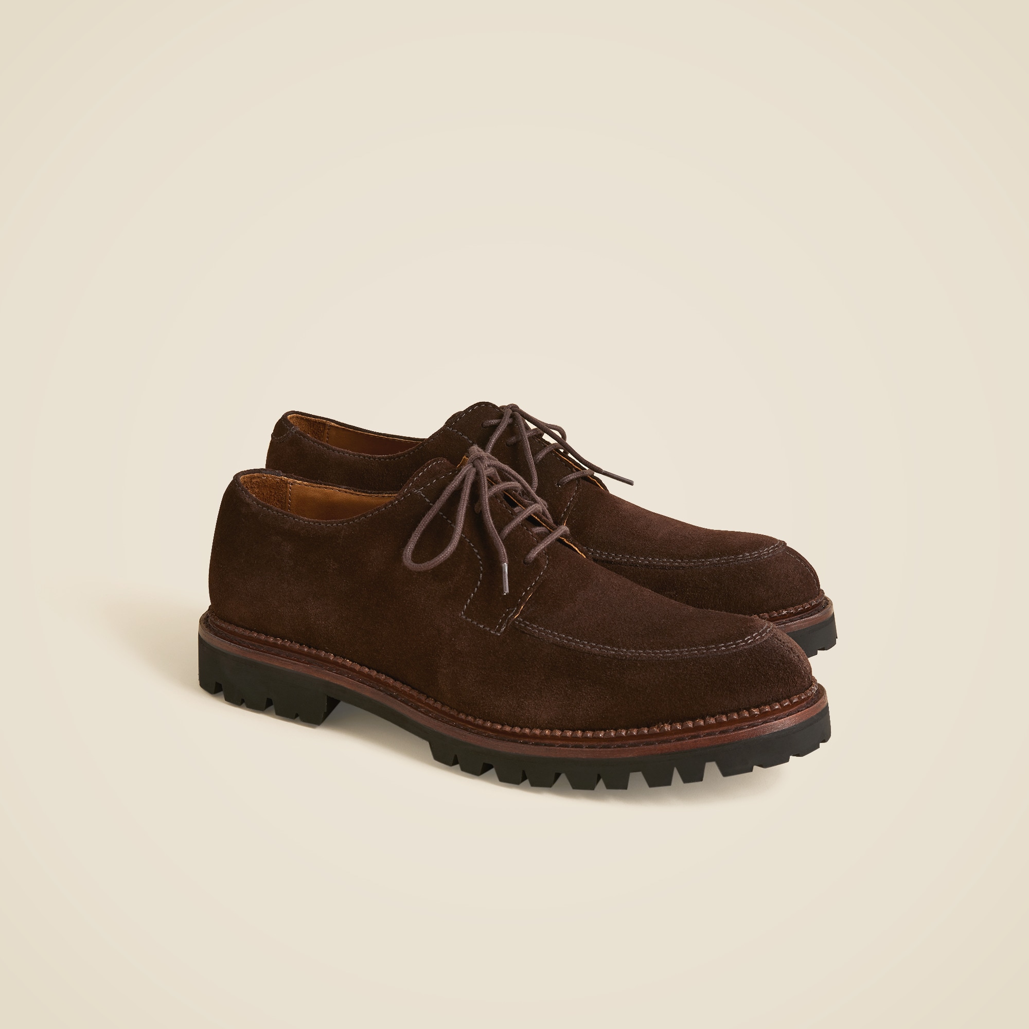 Ludlow Lug-sole Derbys In Suede For Men | J.Crew