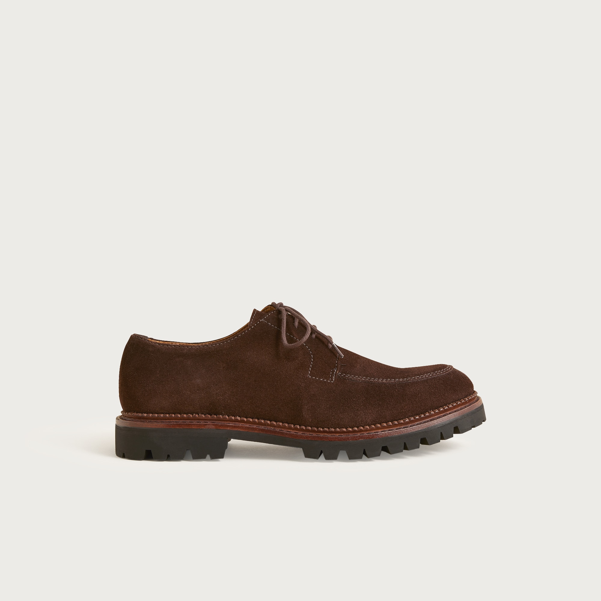 Ludlow lug-sole derbys in suede