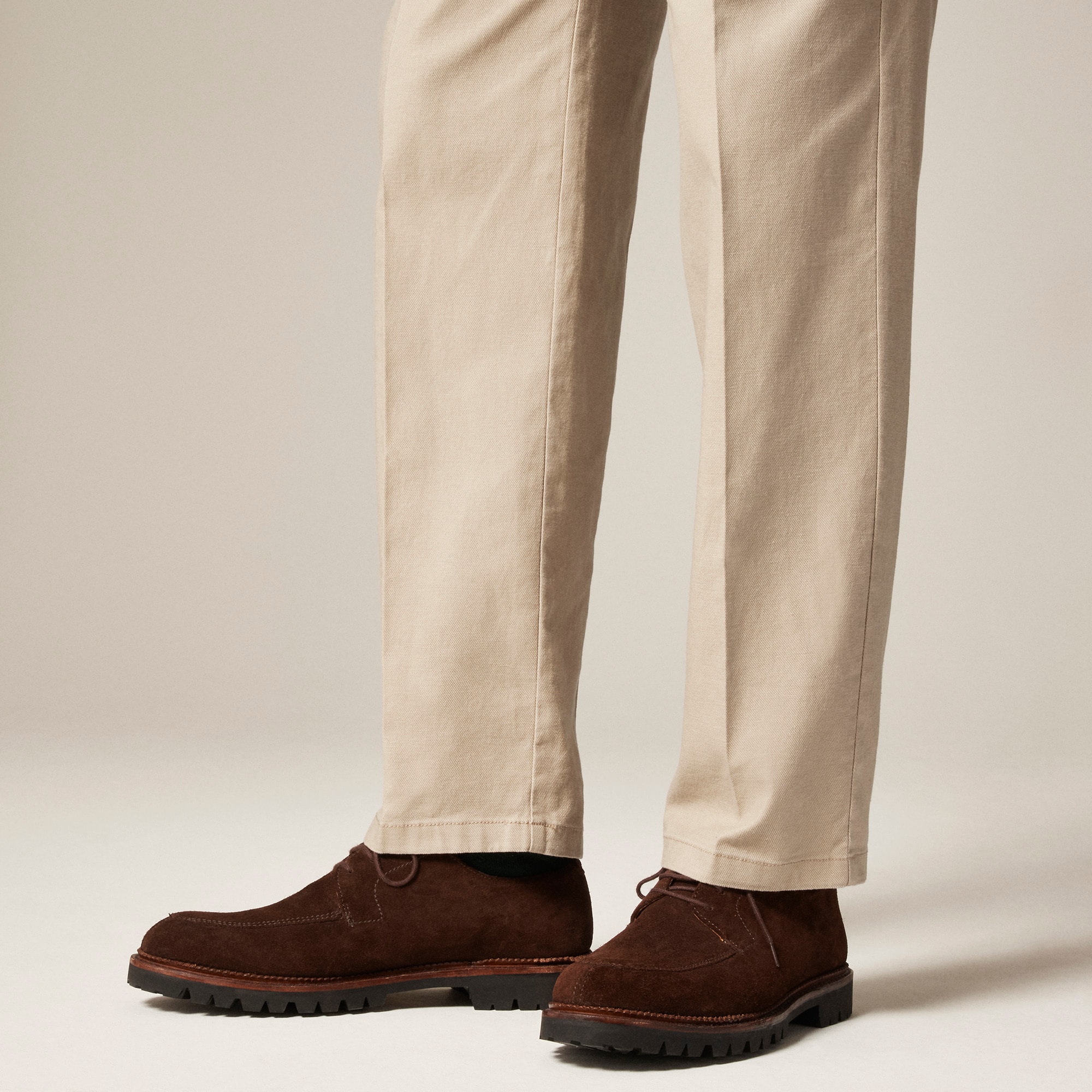 Ludlow lug-sole derbys in suede