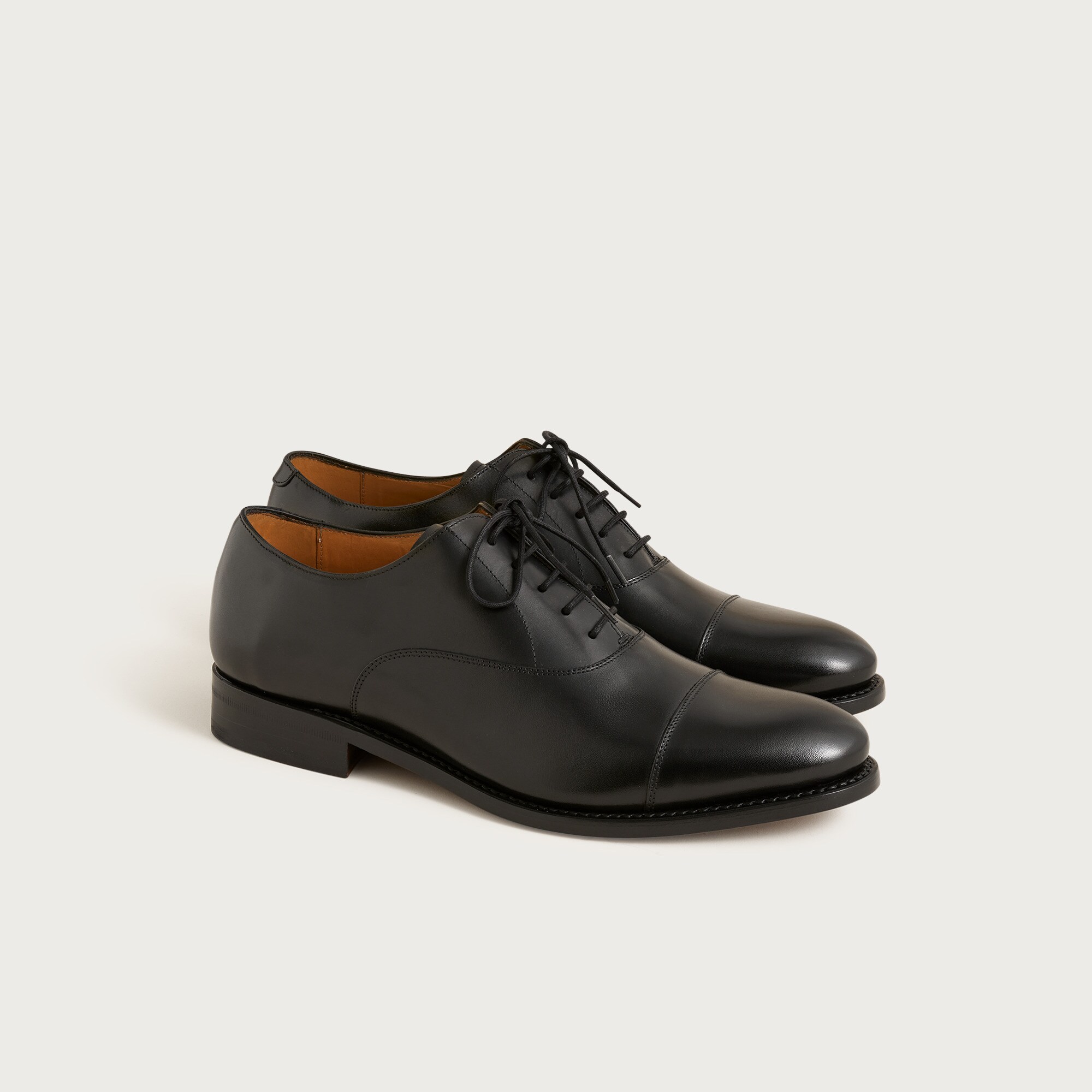 Essex cap-toe oxfords in leather