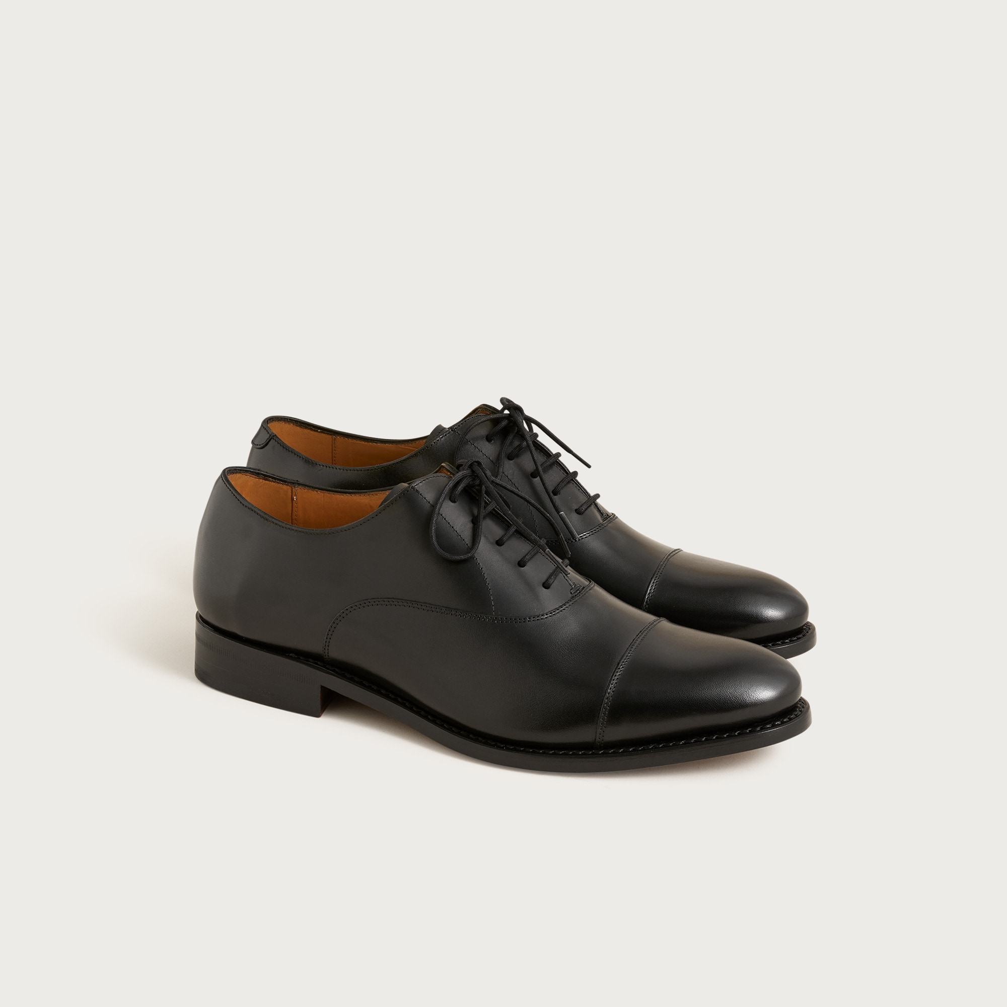 essex cap toe oxfords in leather for men
