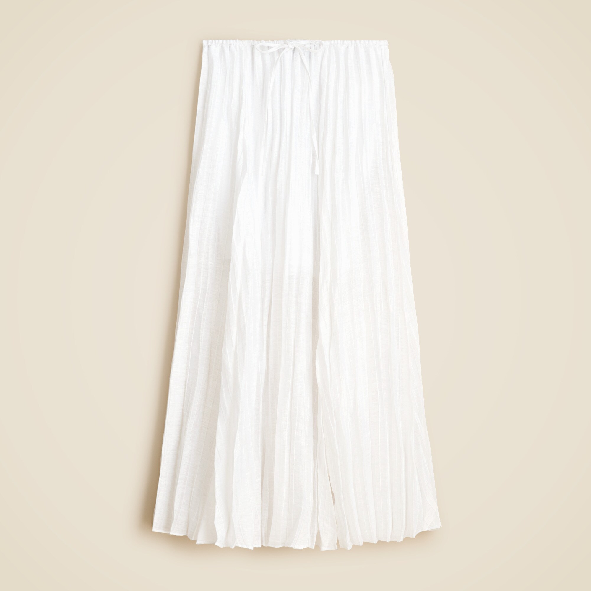 Smocked-waist Pleated Skirt For Women | J.Crew