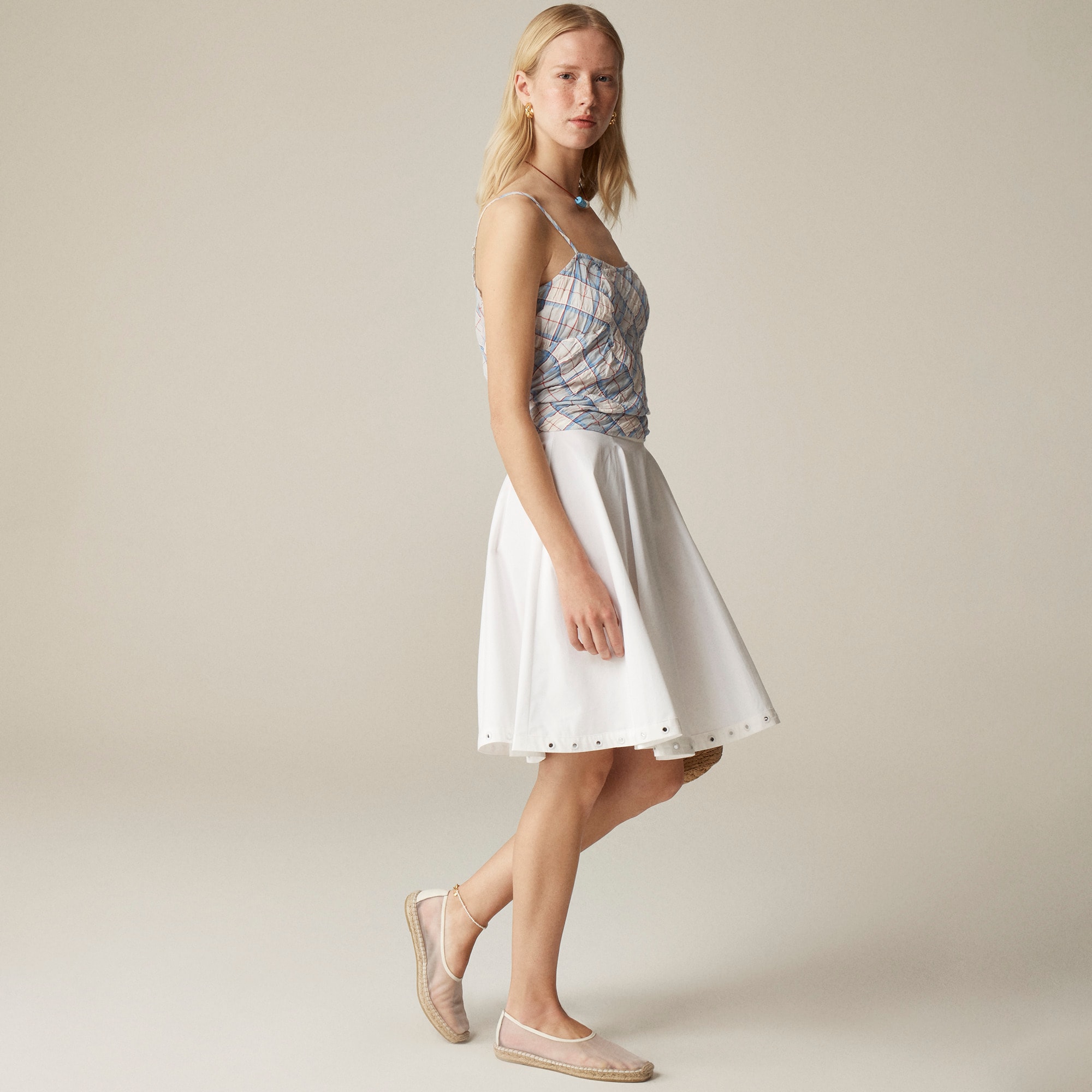 Circle skirt with mirror embellishments - image 3