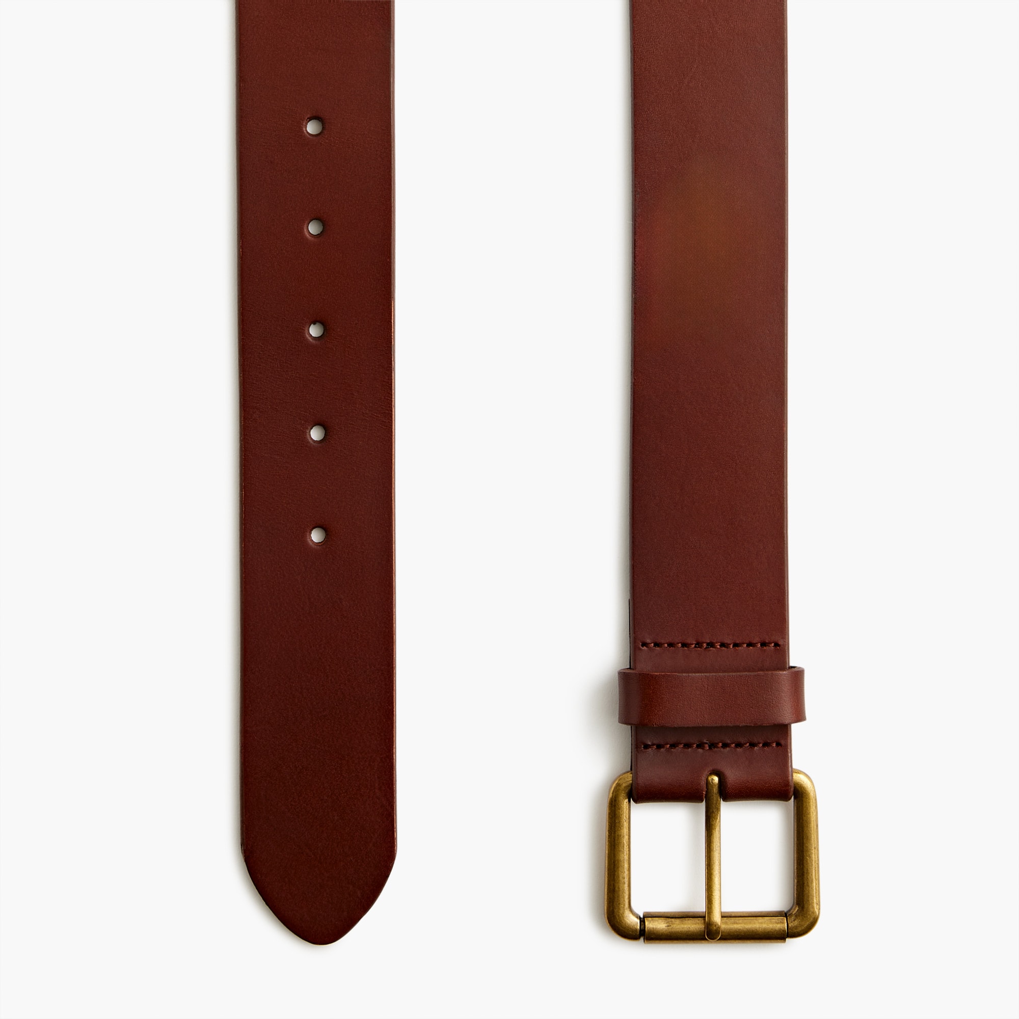 Wide leather belt