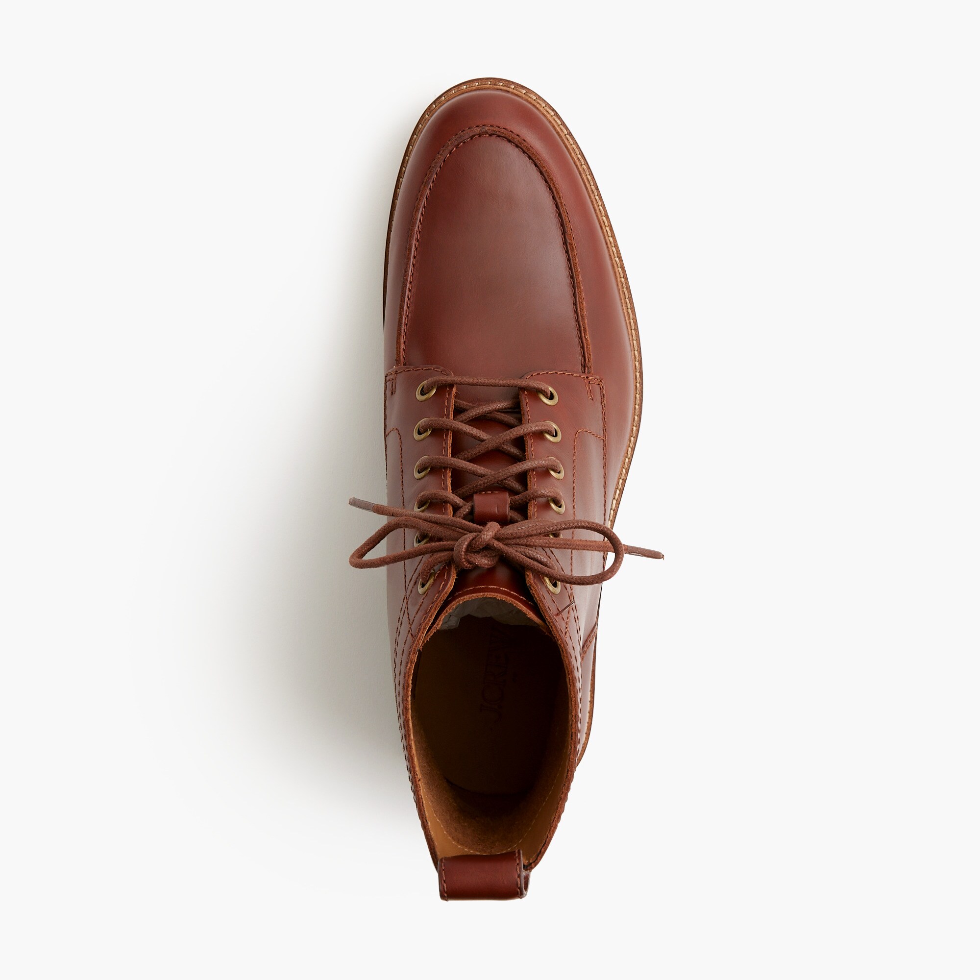 Leather lace-up boots