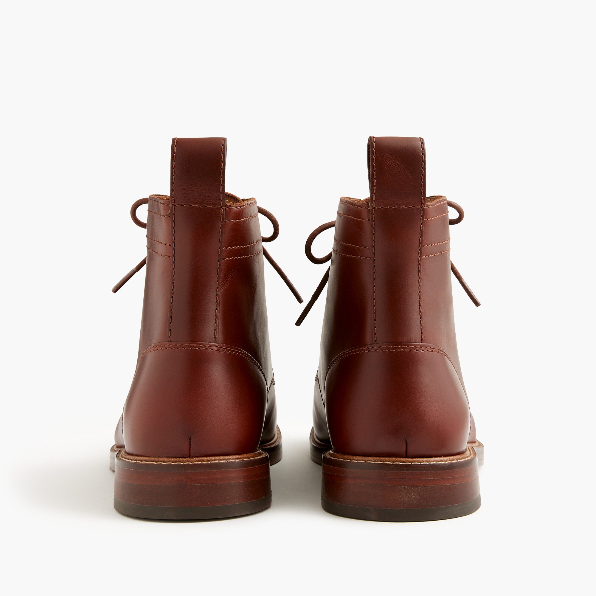 Leather lace-up boots