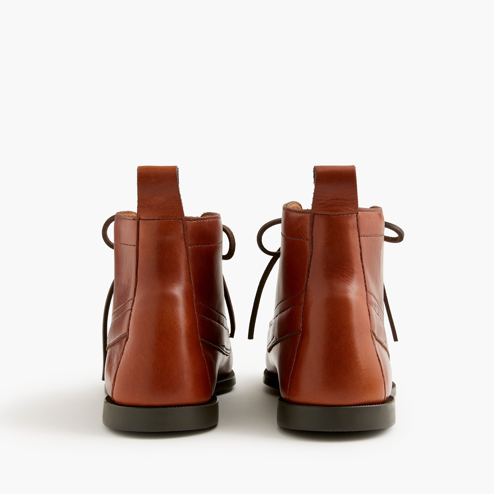 Leather camp boots
