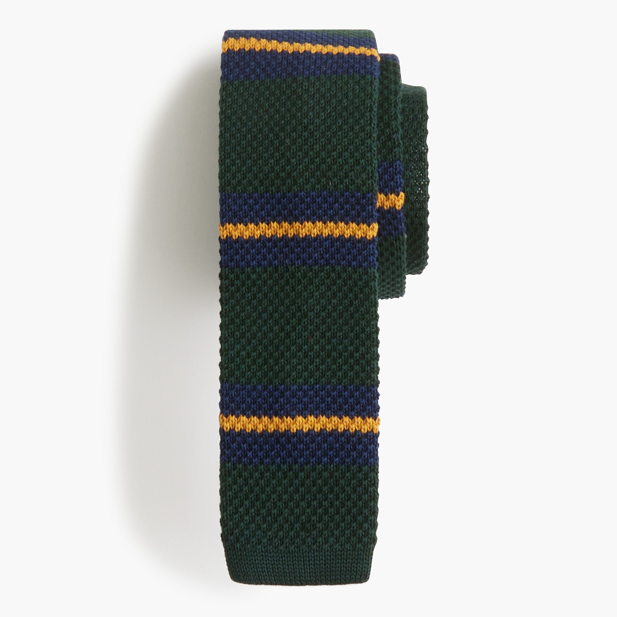 striped knit tie for men