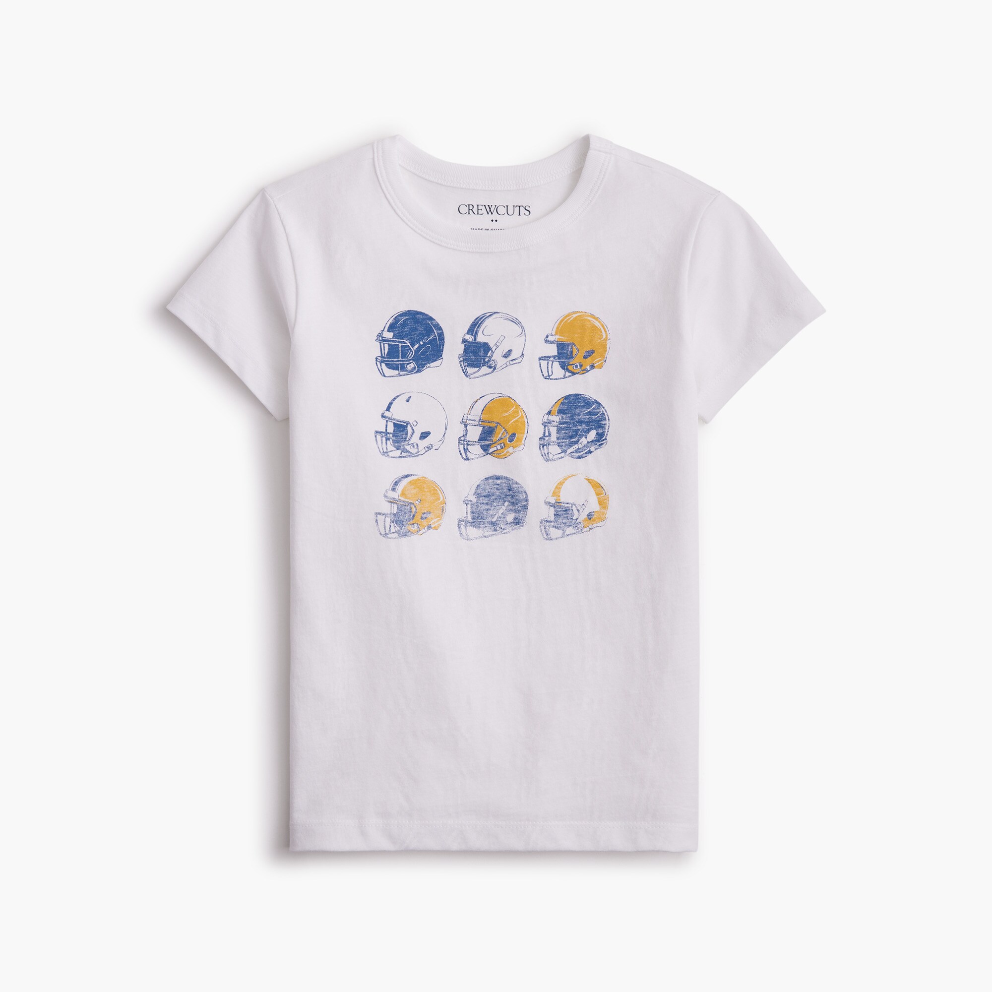 boys' football helmet graphic tee for boys