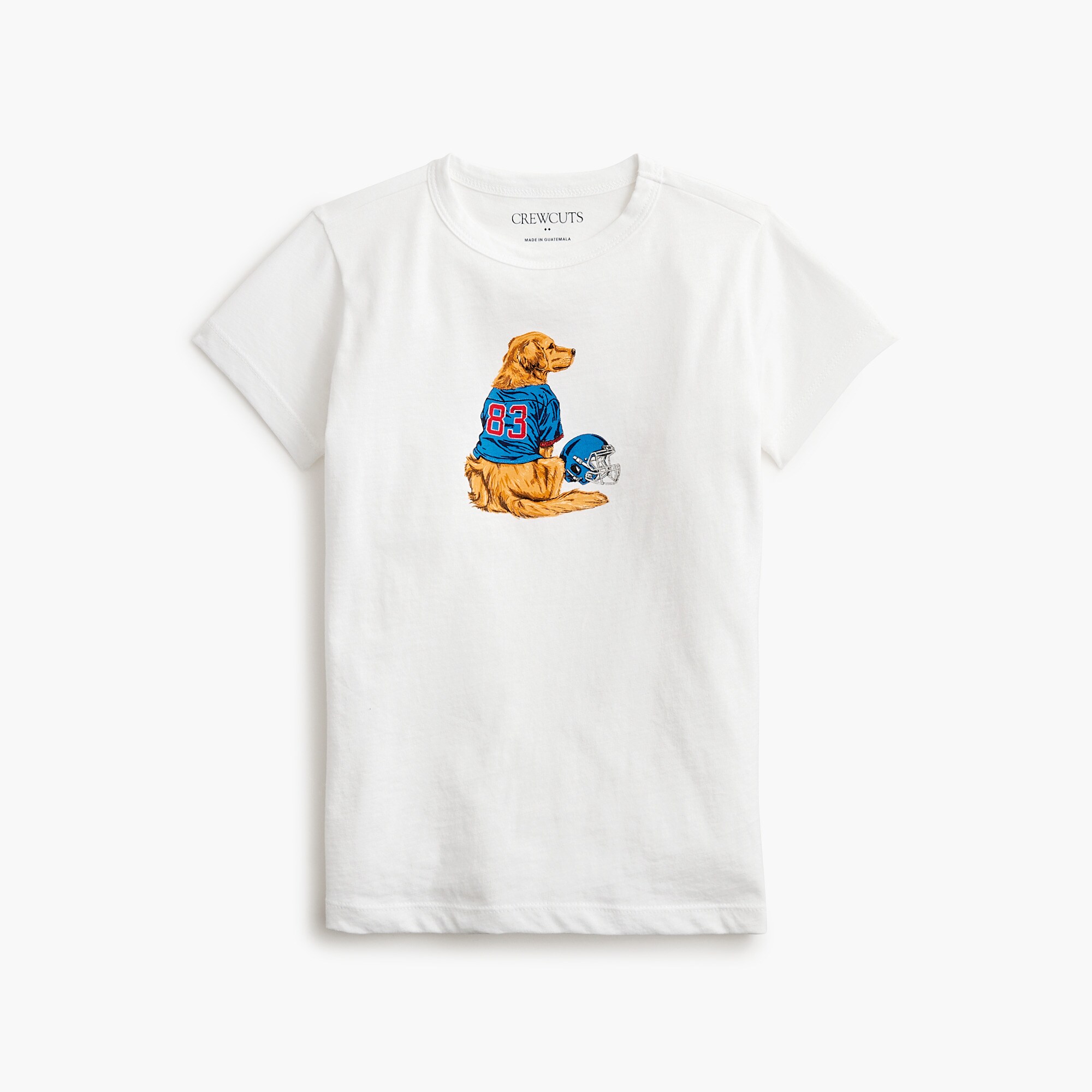 Boys' Football Dog Graphic Tee For Boys Factory