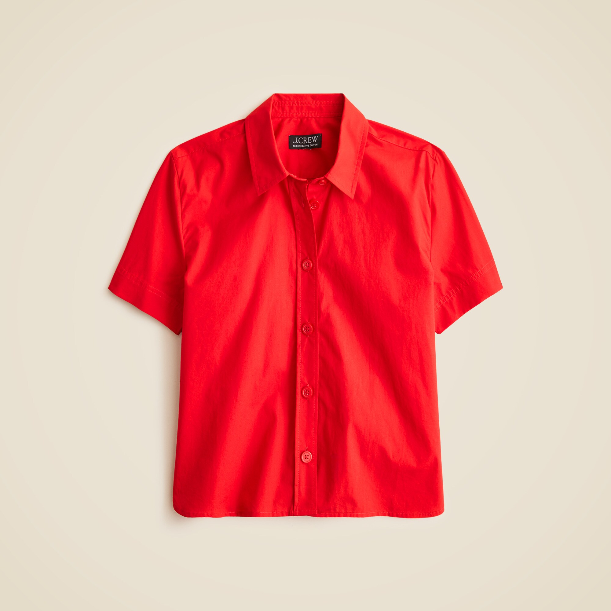 Gamine shirt in cotton poplin
