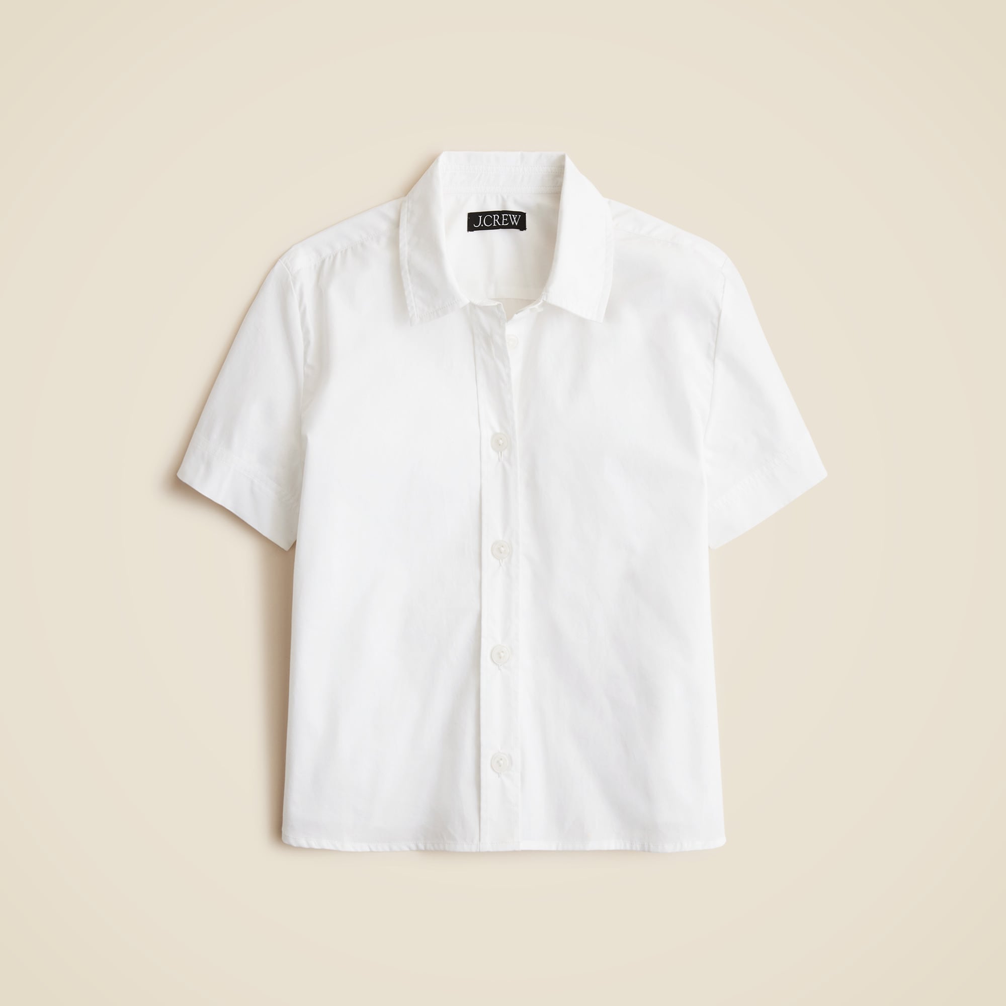 Gamine shirt in cotton poplin