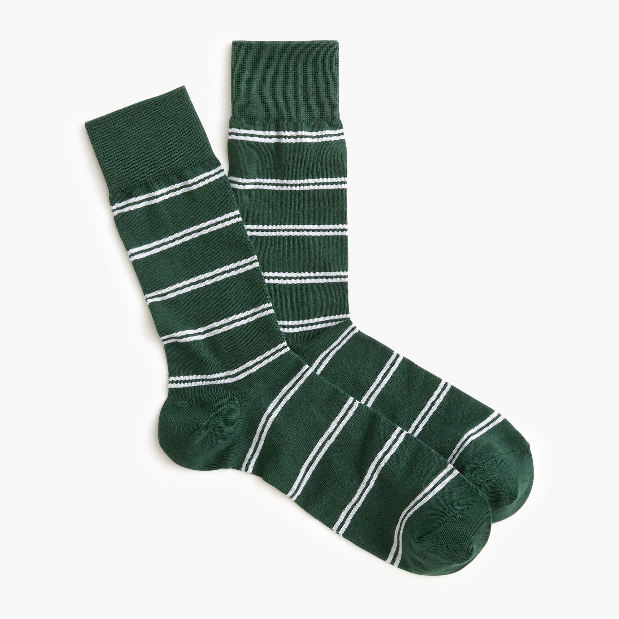 Green striped socks