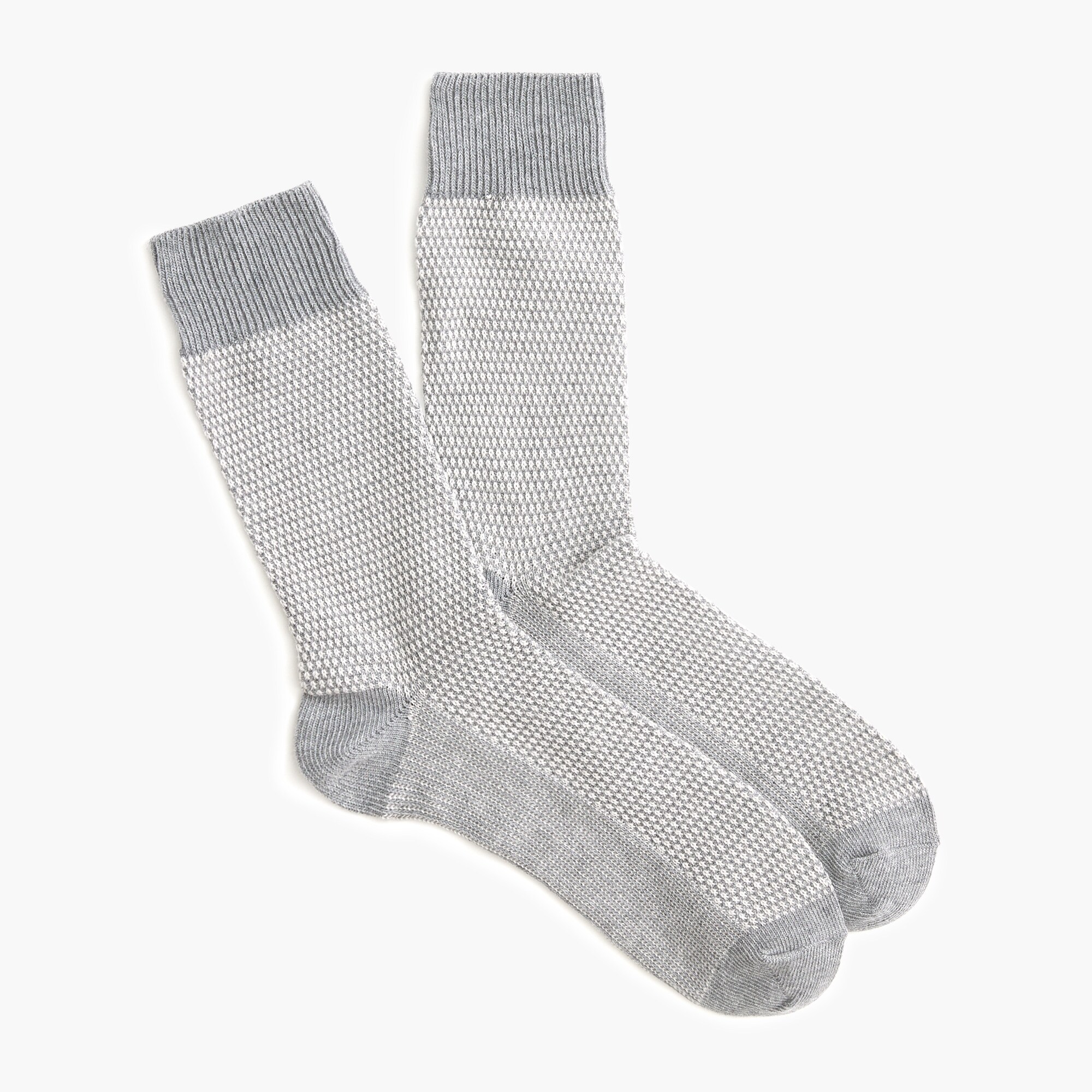 bird's-eye stitch socks for men